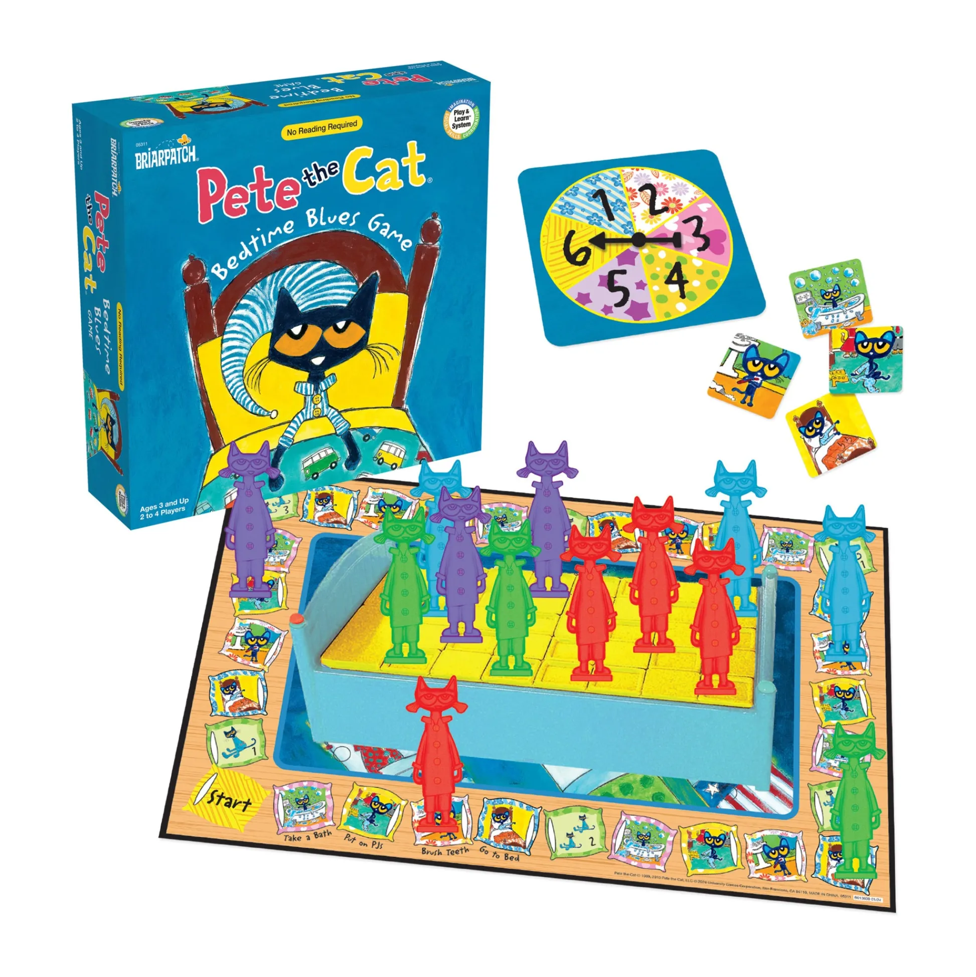 AreYouGame Pete the Cat Bedtime Blues Preschool Coordination Game* Social & Emotional Skills|Preschool Education Toys & Activities