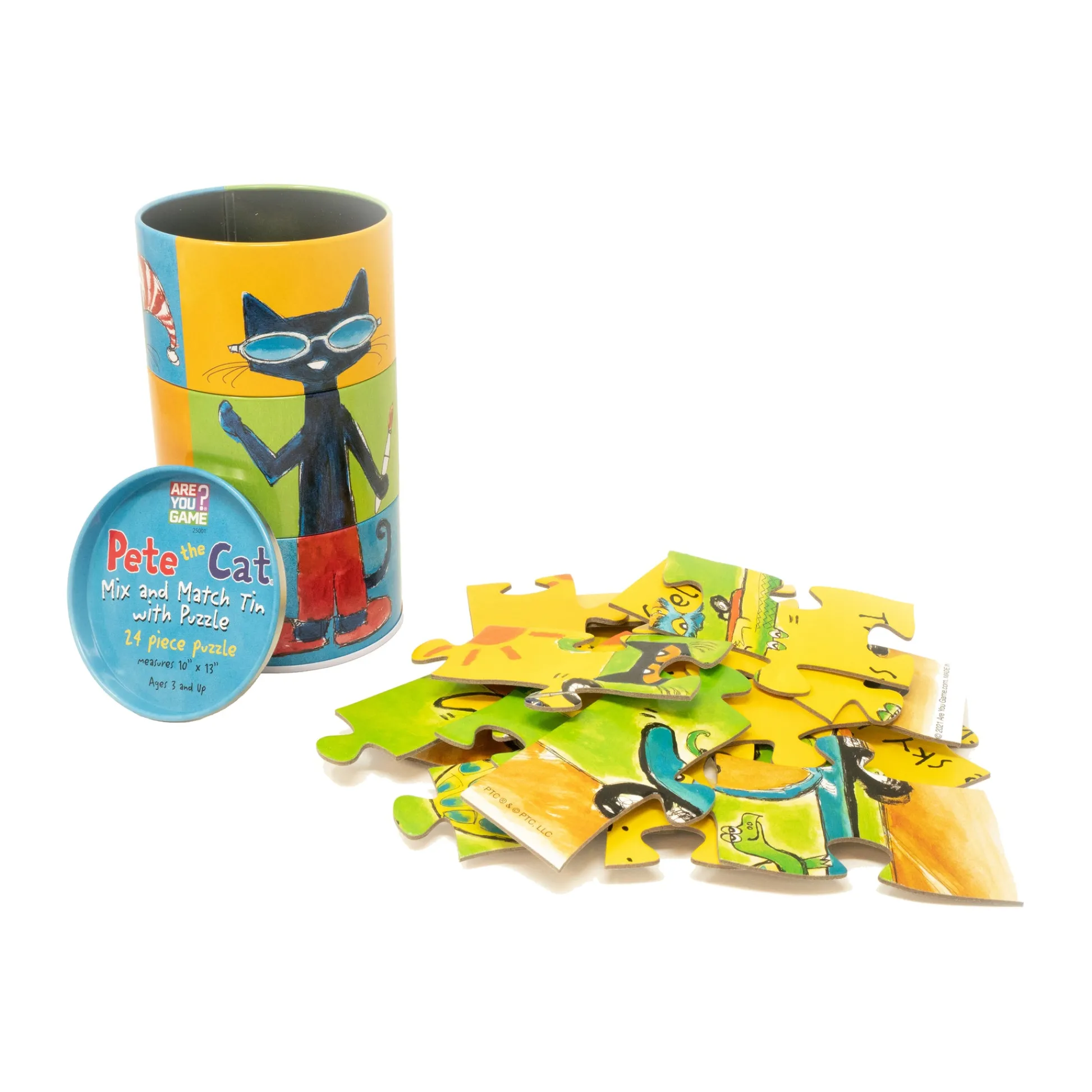 AreYouGame Pete the Cat Mix and Match 24-Piece Tin Puzzle* Puzzles