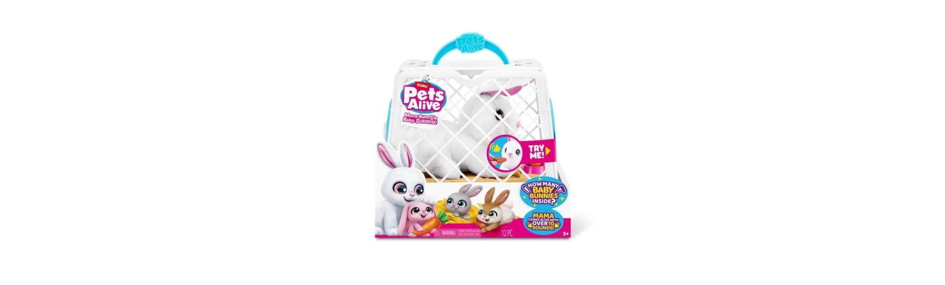 Macy's - Supplier Pets Alive Mama Bunny & Baby Surprise Interactive Plush Set* Interactive Dolls & Pets|Stuffed Animals & Plush Toys