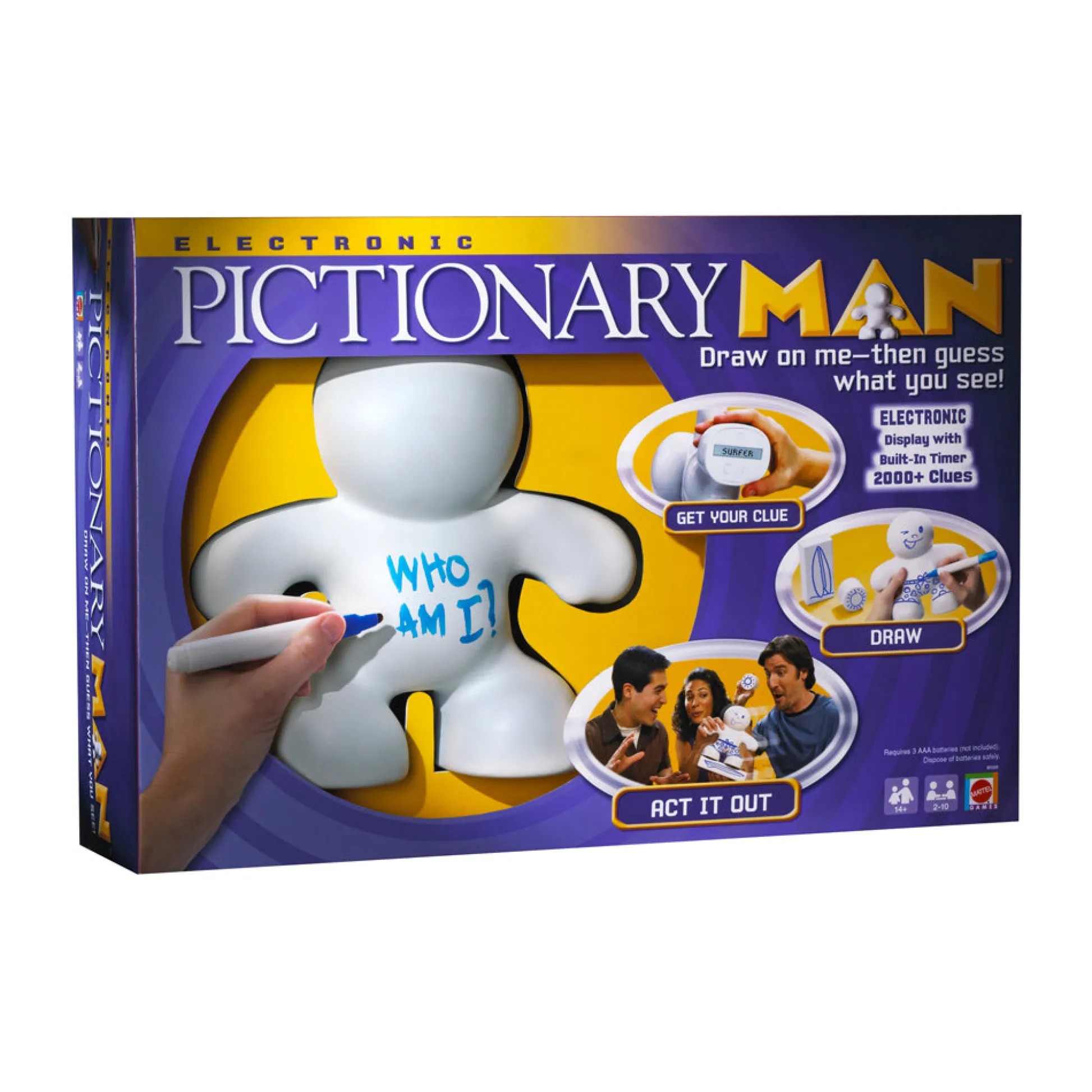 AreYouGame Pictionary Man Double Draw Party Game by Mattel* Board Games|Role-Playing Games