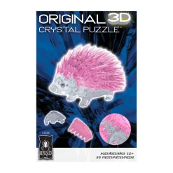 AreYouGame Pink Hedgehog 3D Crystal Puzzle - 55 Pieces* Puzzles