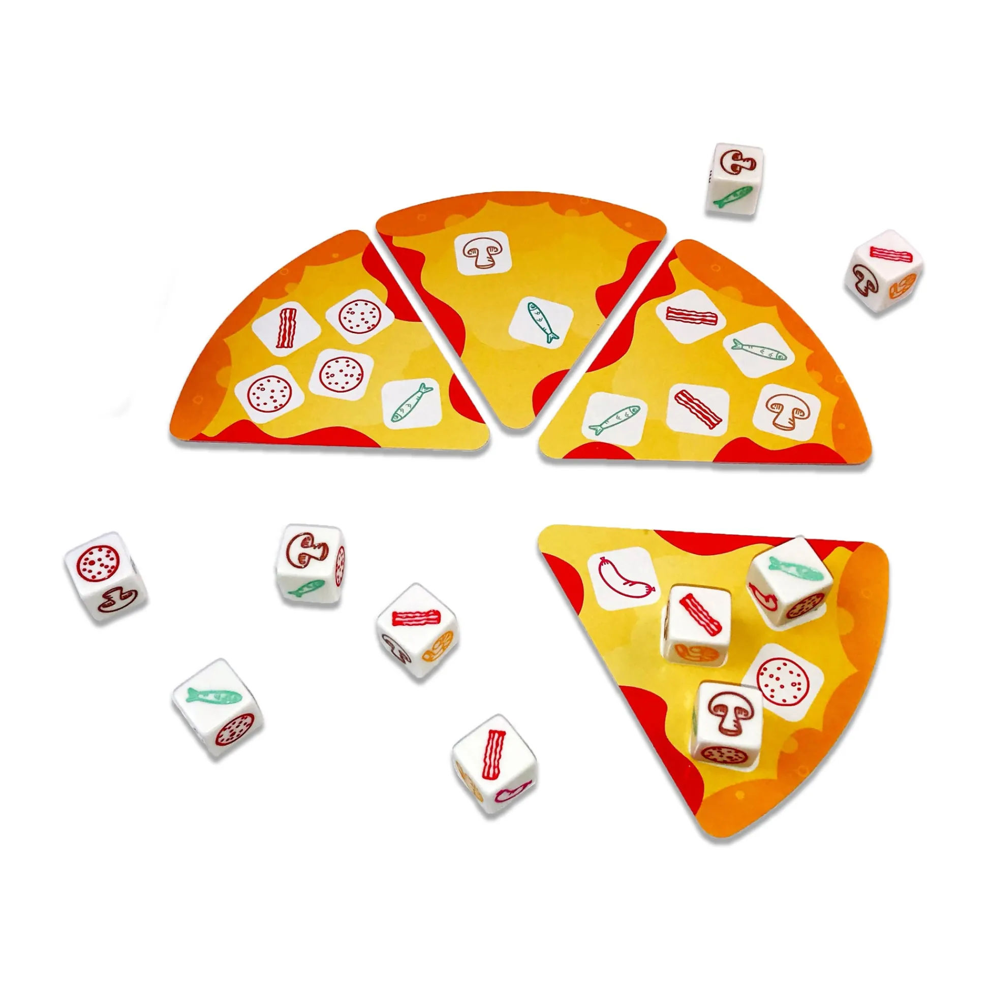AreYouGame Pizza Party Dice-Tossing Topping Matching Game* Dice, Roll & Write Games