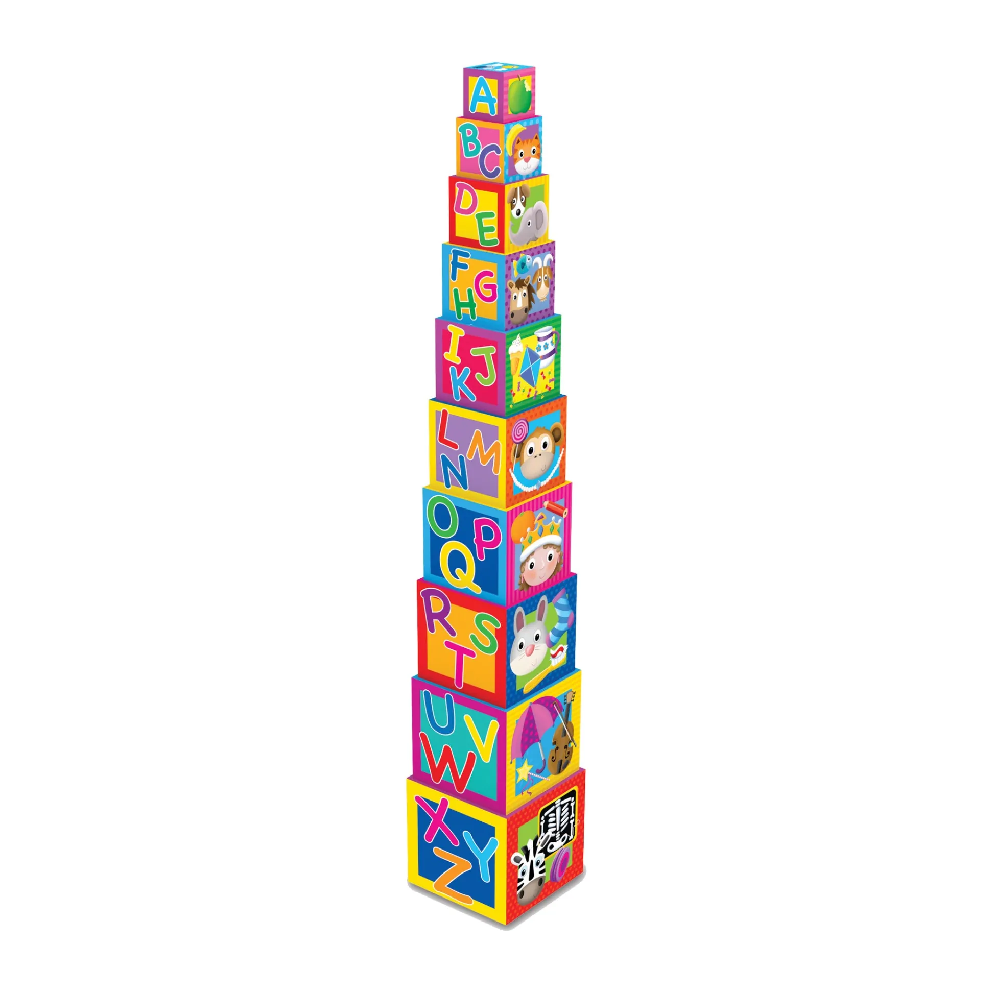 AreYouGame Play & Learn - Colorful Stacking Cubes for Early Learning* Blocks, Sorting & Stacking Toys