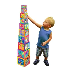 AreYouGame Play & Learn - Colorful Stacking Cubes for Early Learning* Blocks, Sorting & Stacking Toys