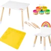 Flat River Group Play-Doh Creative Seating Group - Wooden Crafting Table & Chair Set* Clay, Dough & Sand Art