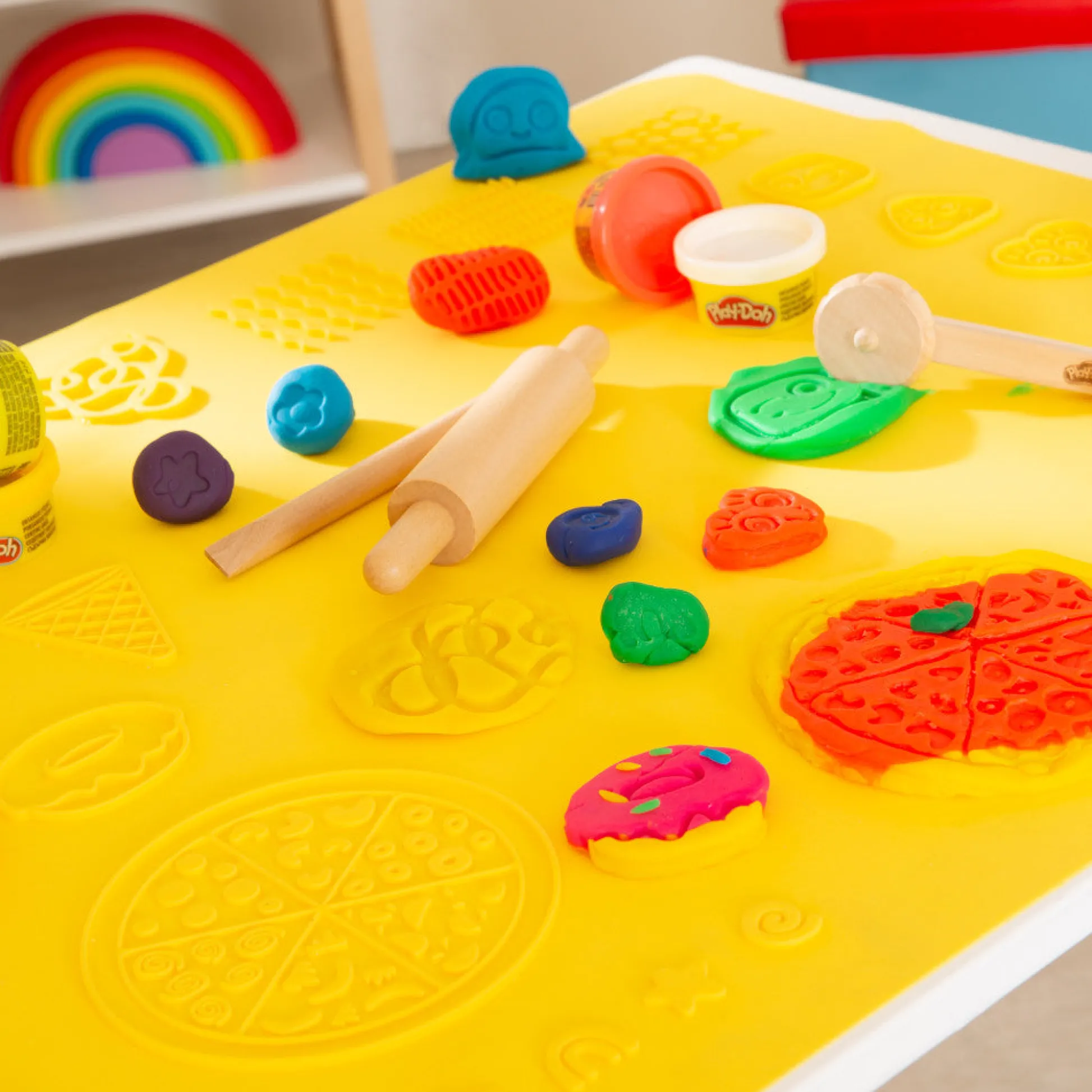 Flat River Group Play-Doh Creative Seating Group - Wooden Crafting Table & Chair Set* Clay, Dough & Sand Art
