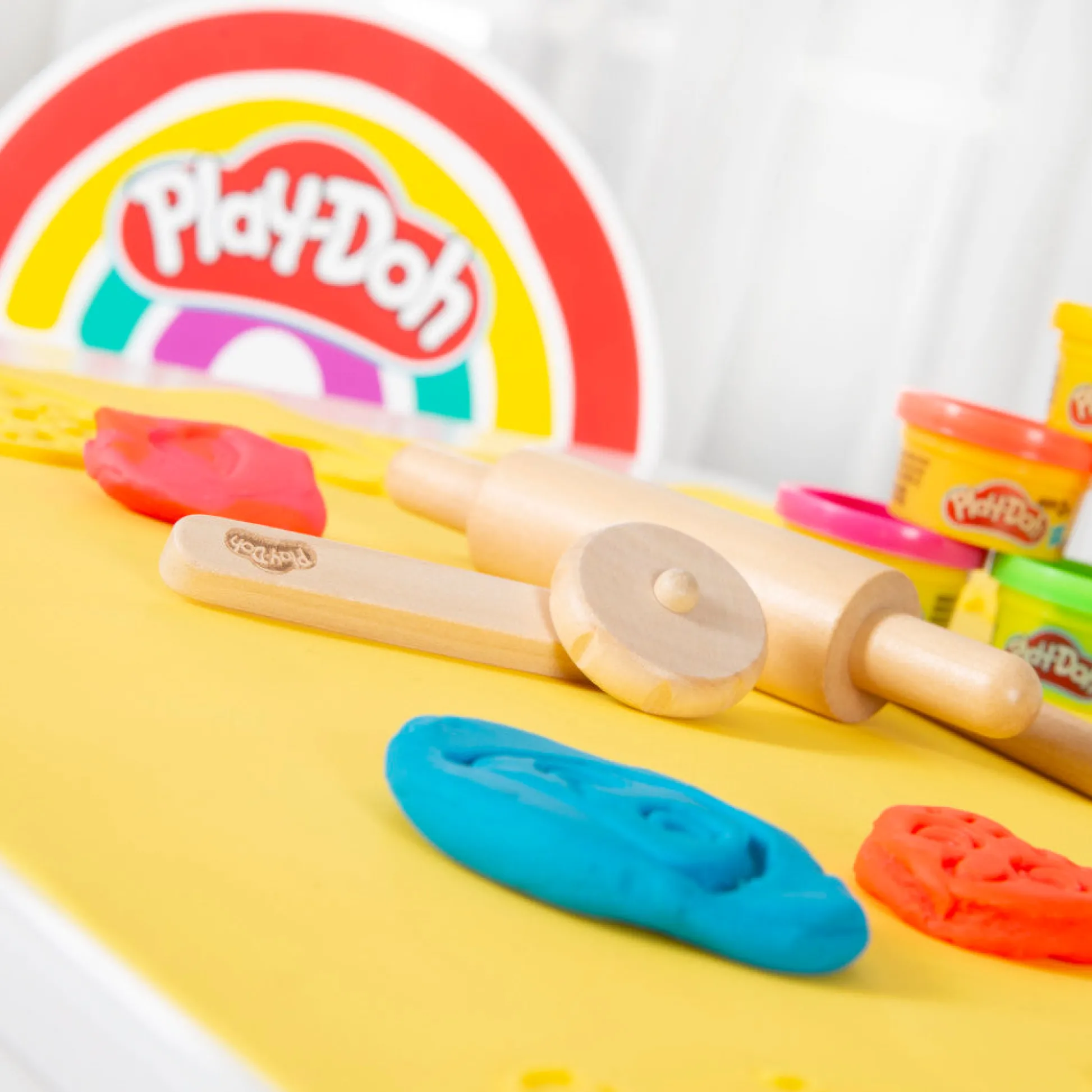 Flat River Group Play-Doh Creative Seating Group - Wooden Crafting Table & Chair Set* Clay, Dough & Sand Art