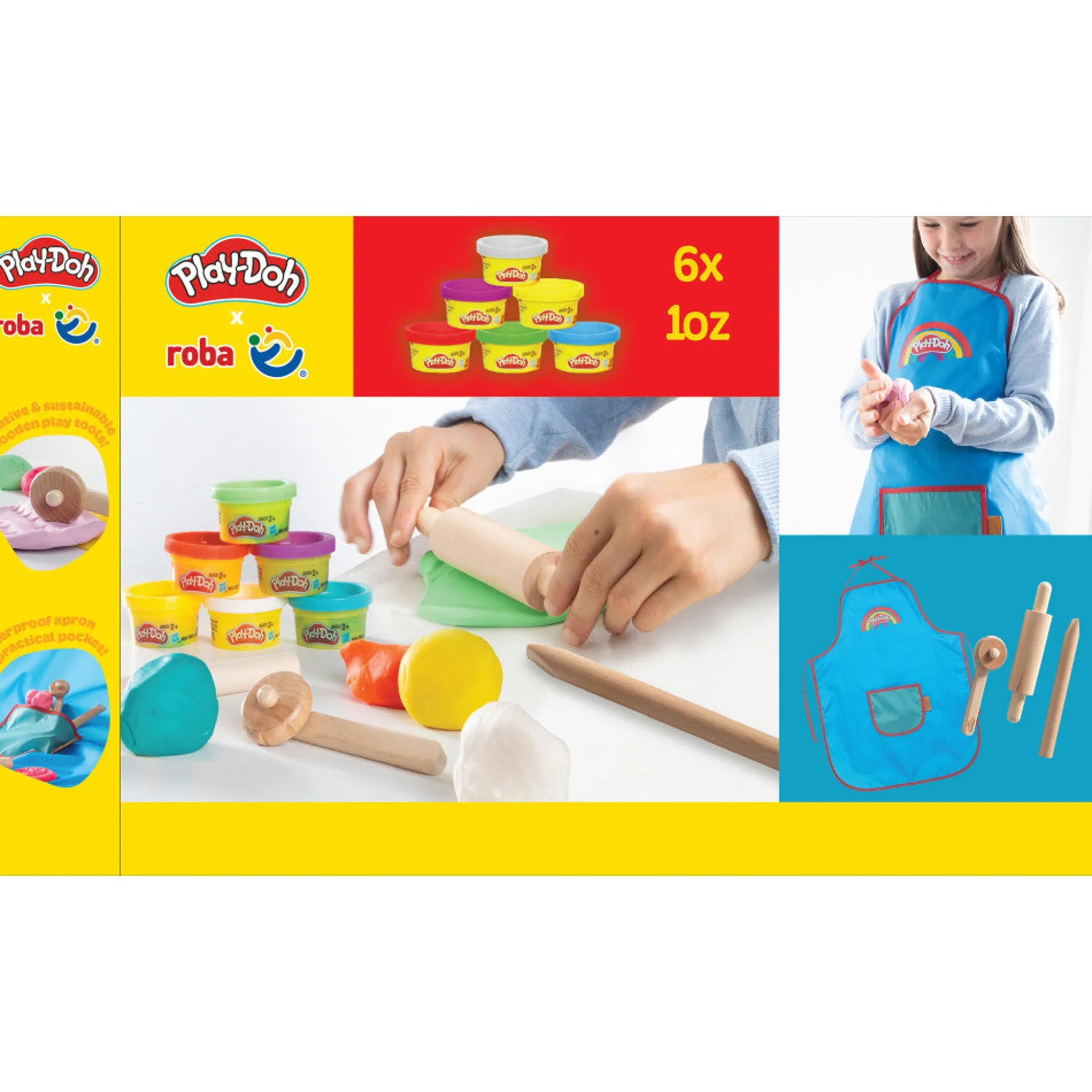 Flat River Group Play-Doh Eco-Friendly Creation Station - 6 Colors Playset, Ages 3+* Clay, Dough & Sand Art
