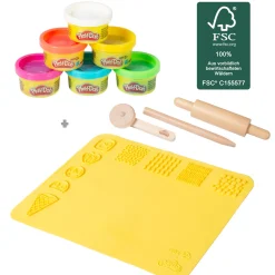 Flat River Group Play-Doh School Desk & Chair - Wooden Creative Station Playset* Clay, Dough & Sand Art