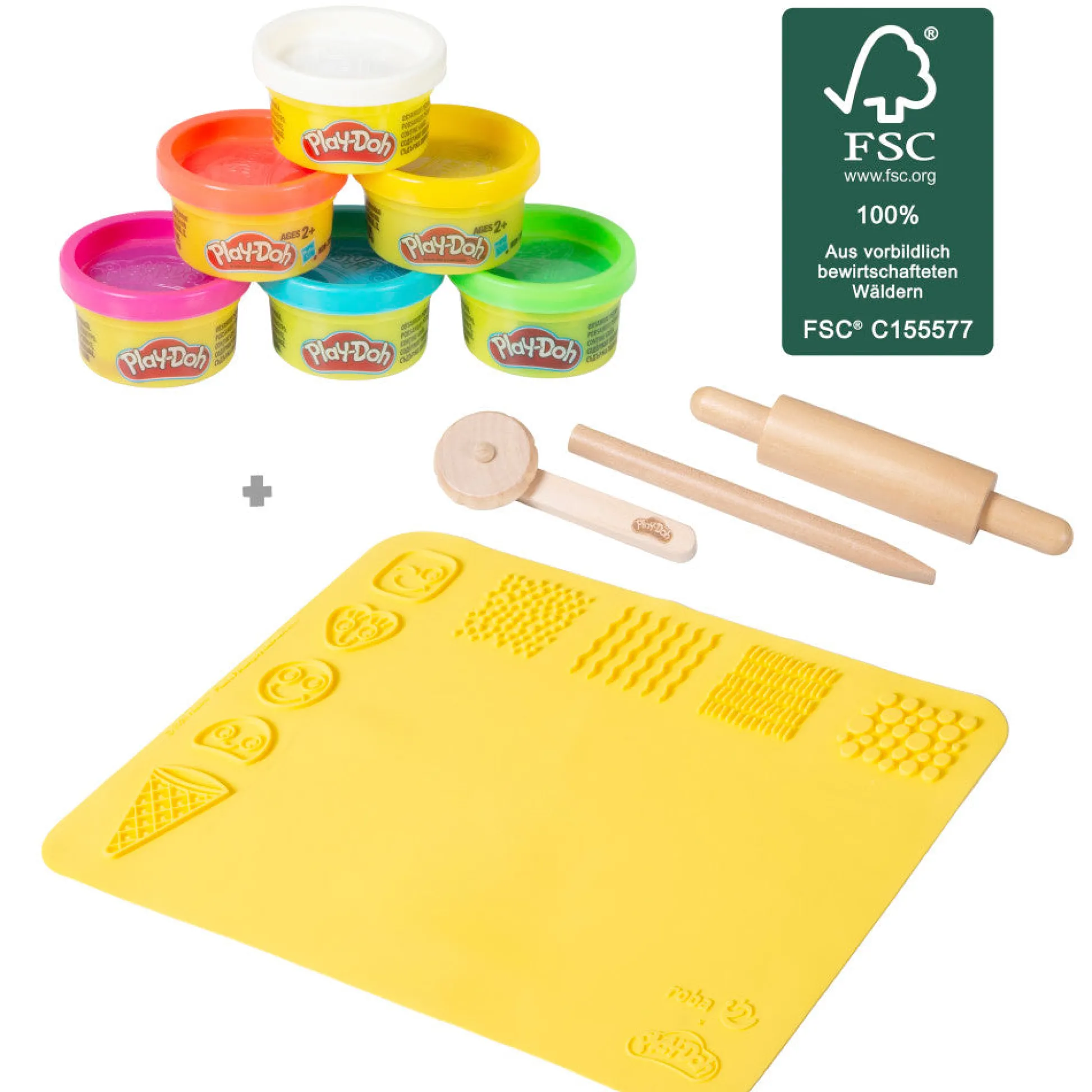 Flat River Group Play-Doh School Desk & Chair - Wooden Creative Station Playset* Clay, Dough & Sand Art