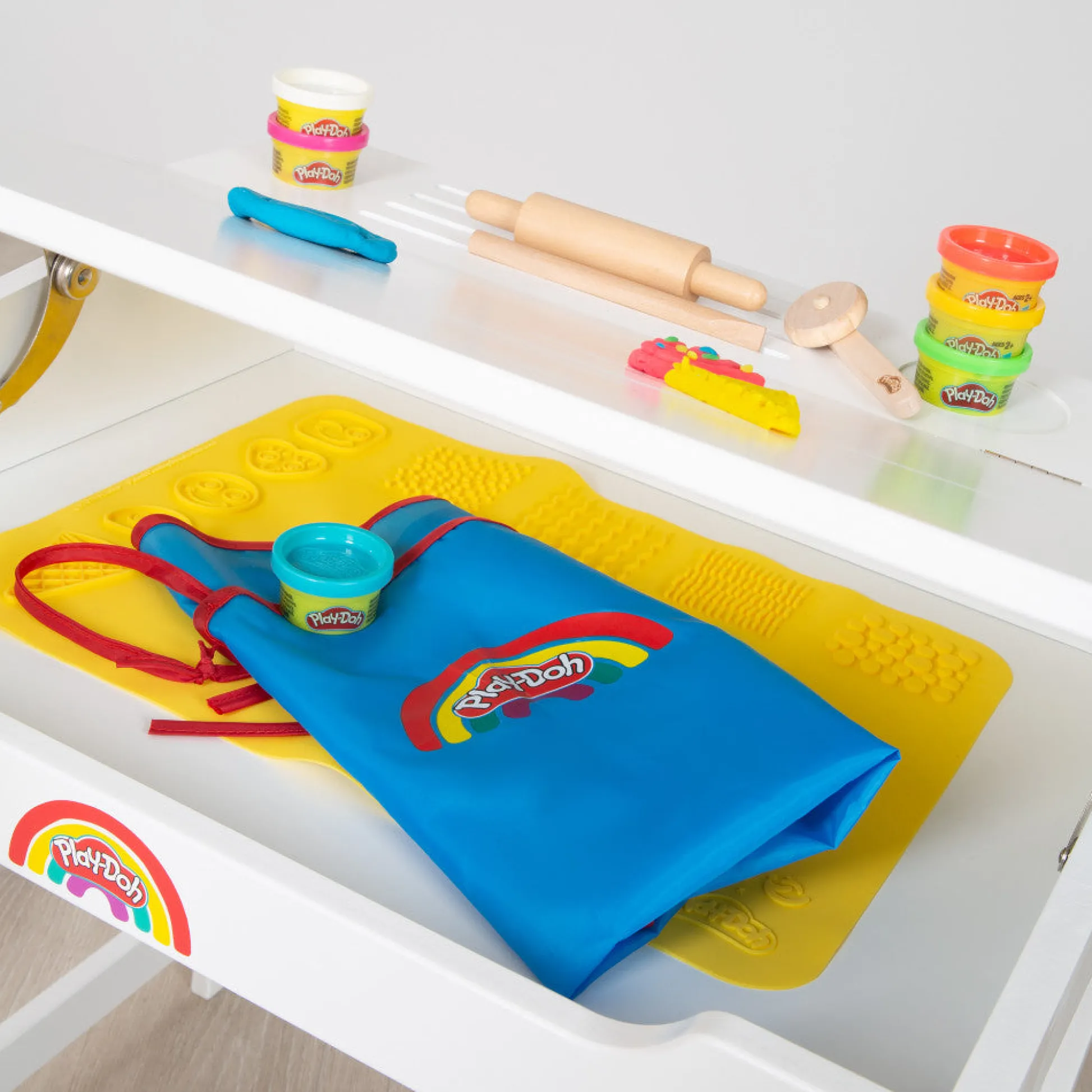 Flat River Group Play-Doh School Desk & Chair - Wooden Creative Station Playset* Clay, Dough & Sand Art