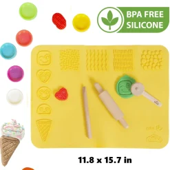 Flat River Group Play-Doh School Desk & Chair - Wooden Creative Station Playset* Clay, Dough & Sand Art