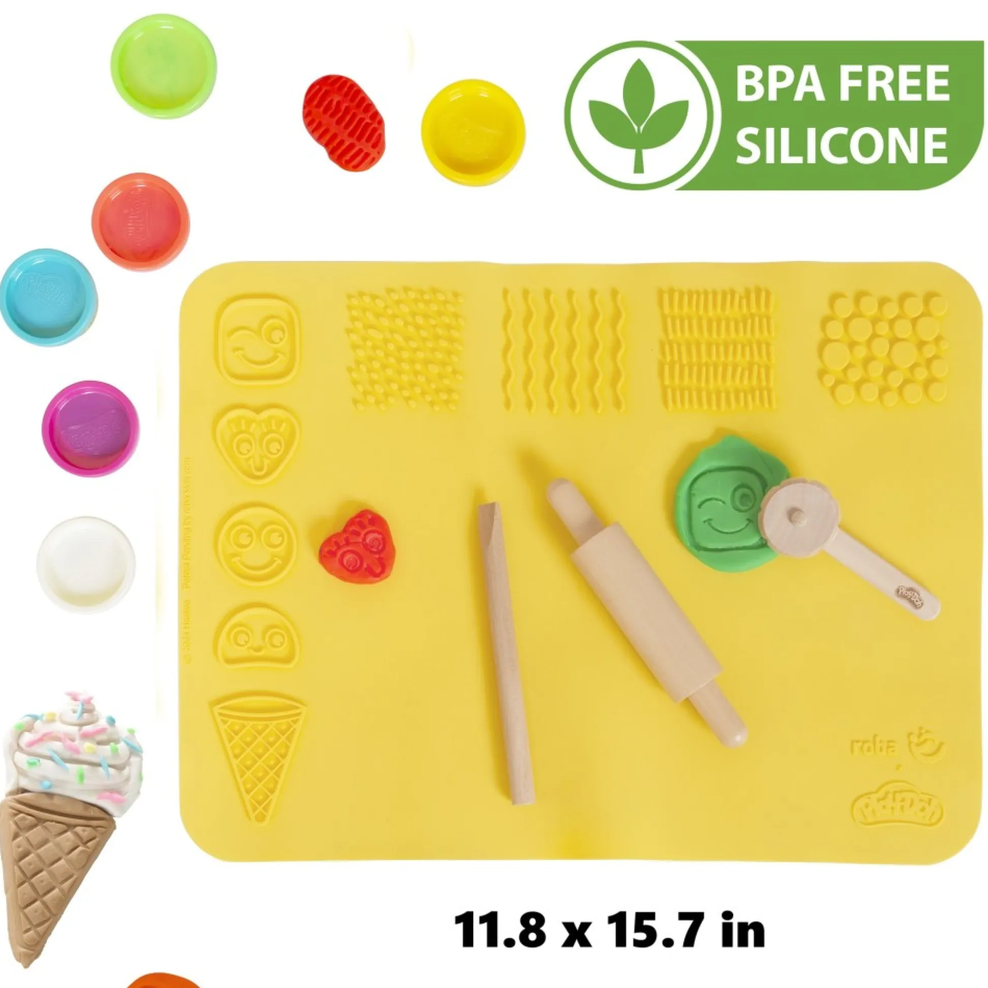 Flat River Group Play-Doh School Desk & Chair - Wooden Creative Station Playset* Clay, Dough & Sand Art