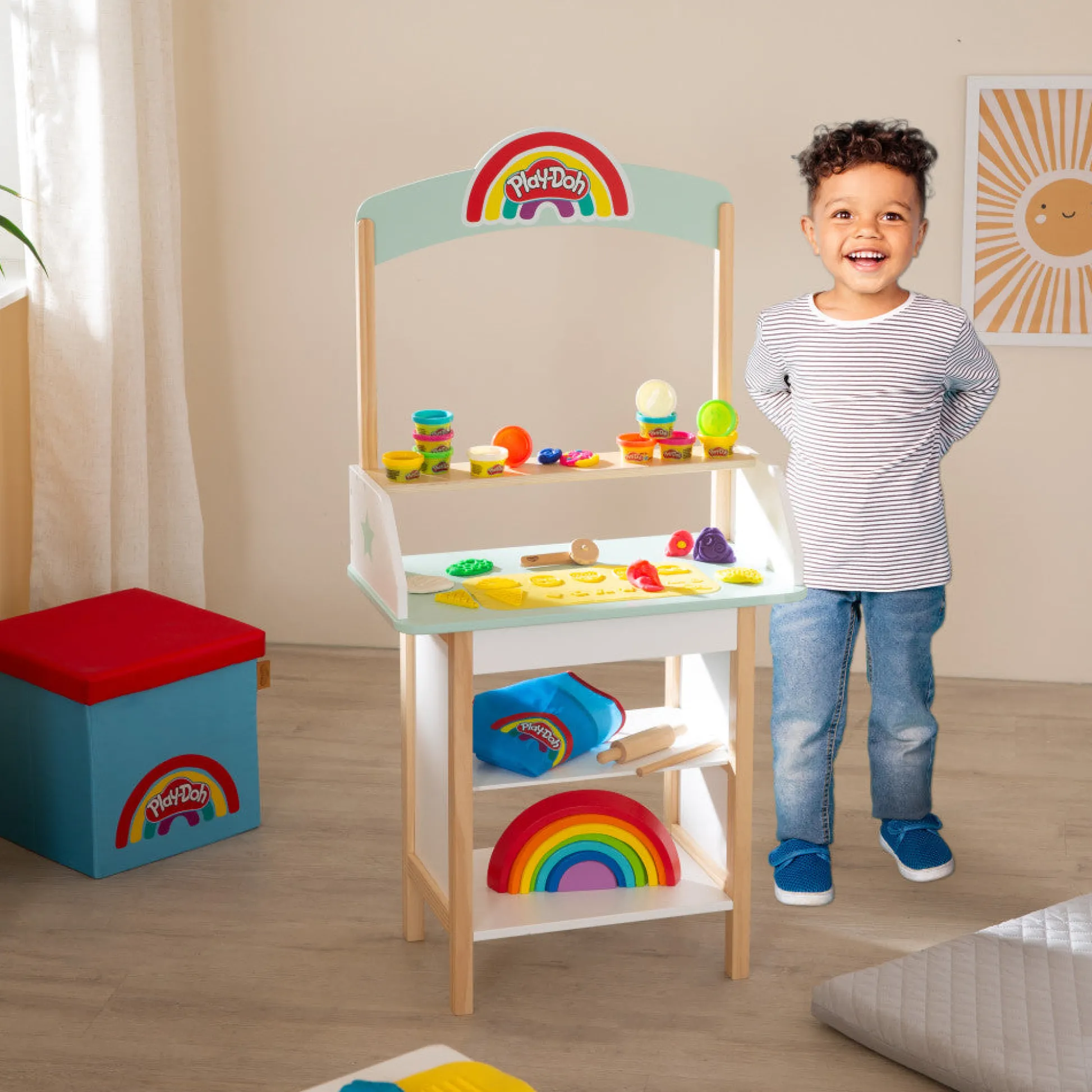 Flat River Group Play-Doh Wooden Ice Cream Stand Sweet Treats Play Center* Clay, Dough & Sand Art