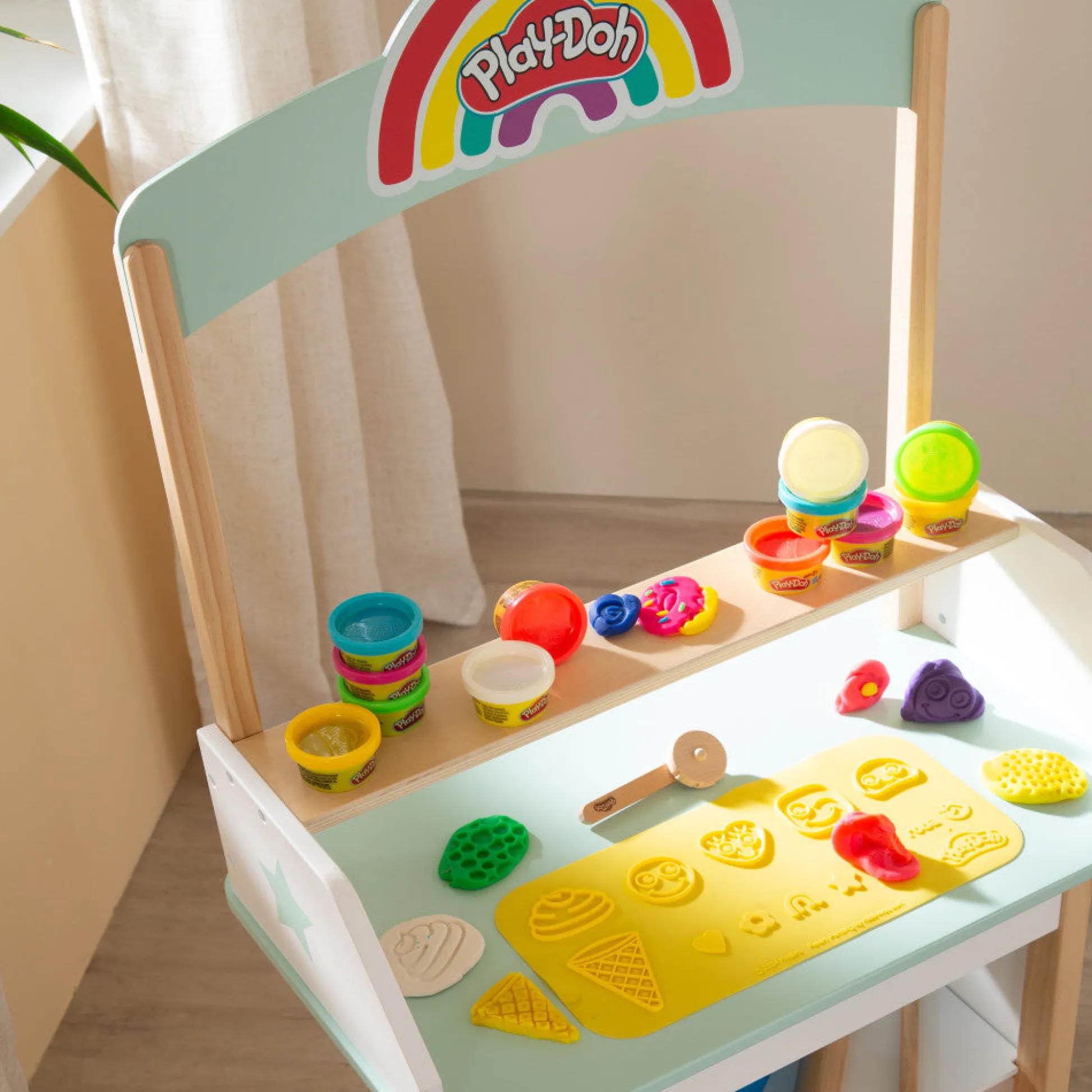 Flat River Group Play-Doh Wooden Ice Cream Stand Sweet Treats Play Center* Clay, Dough & Sand Art