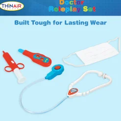 Flat River Group Playful Minds 6pc Doctor Dress Up Set - White & Red* Dress Up & Accessories|Dress Up