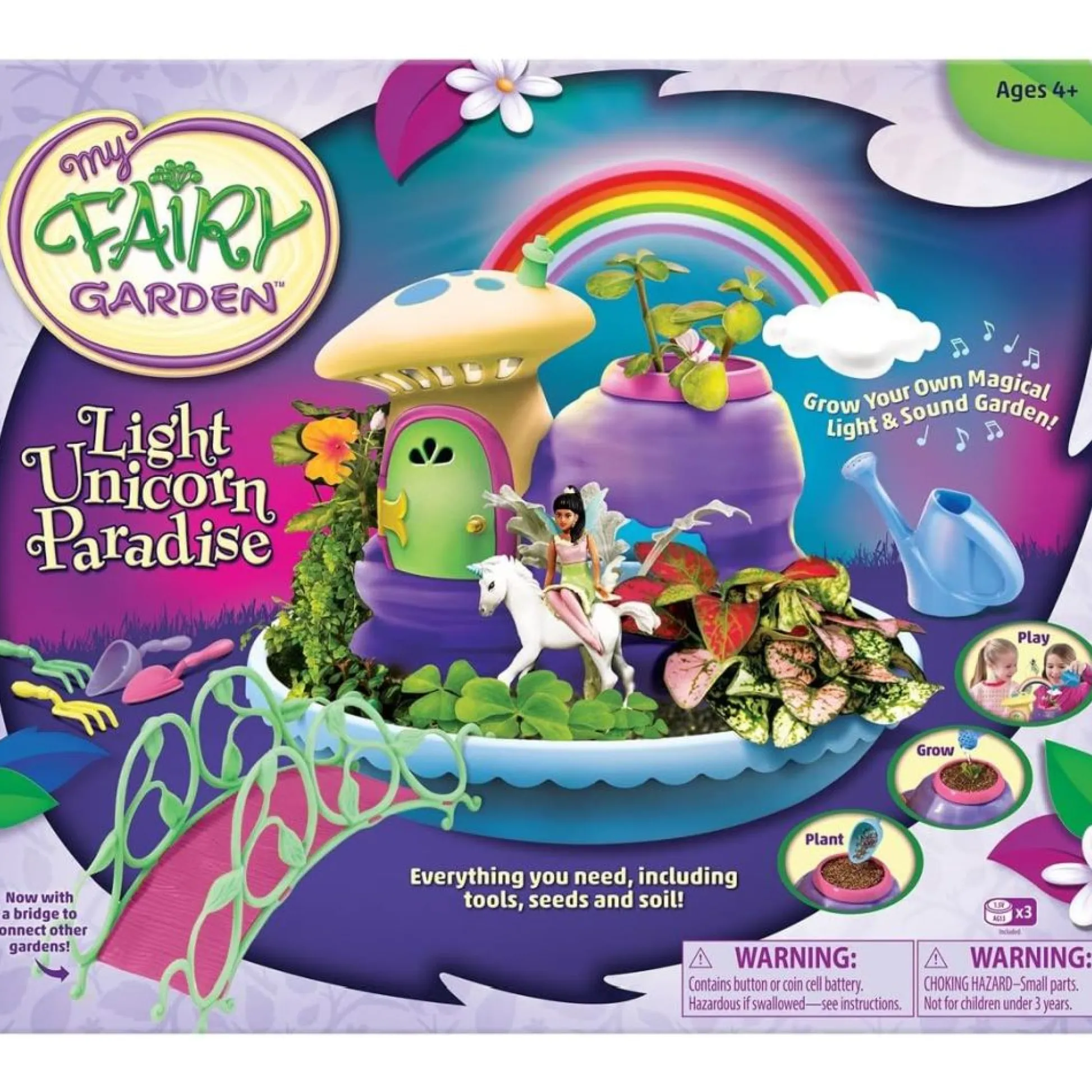 Calendar Holdings, LLC PlayMonster Enchanted Unicorn Fairy Light Garden Playset* Playsets & Vehicles