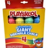 Calendar Holdings, LLC Playskool Outdoor Creativity Giant Washable Sidewalk Chalk - 4 Pack* Bubbles & Sidewalk Chalk