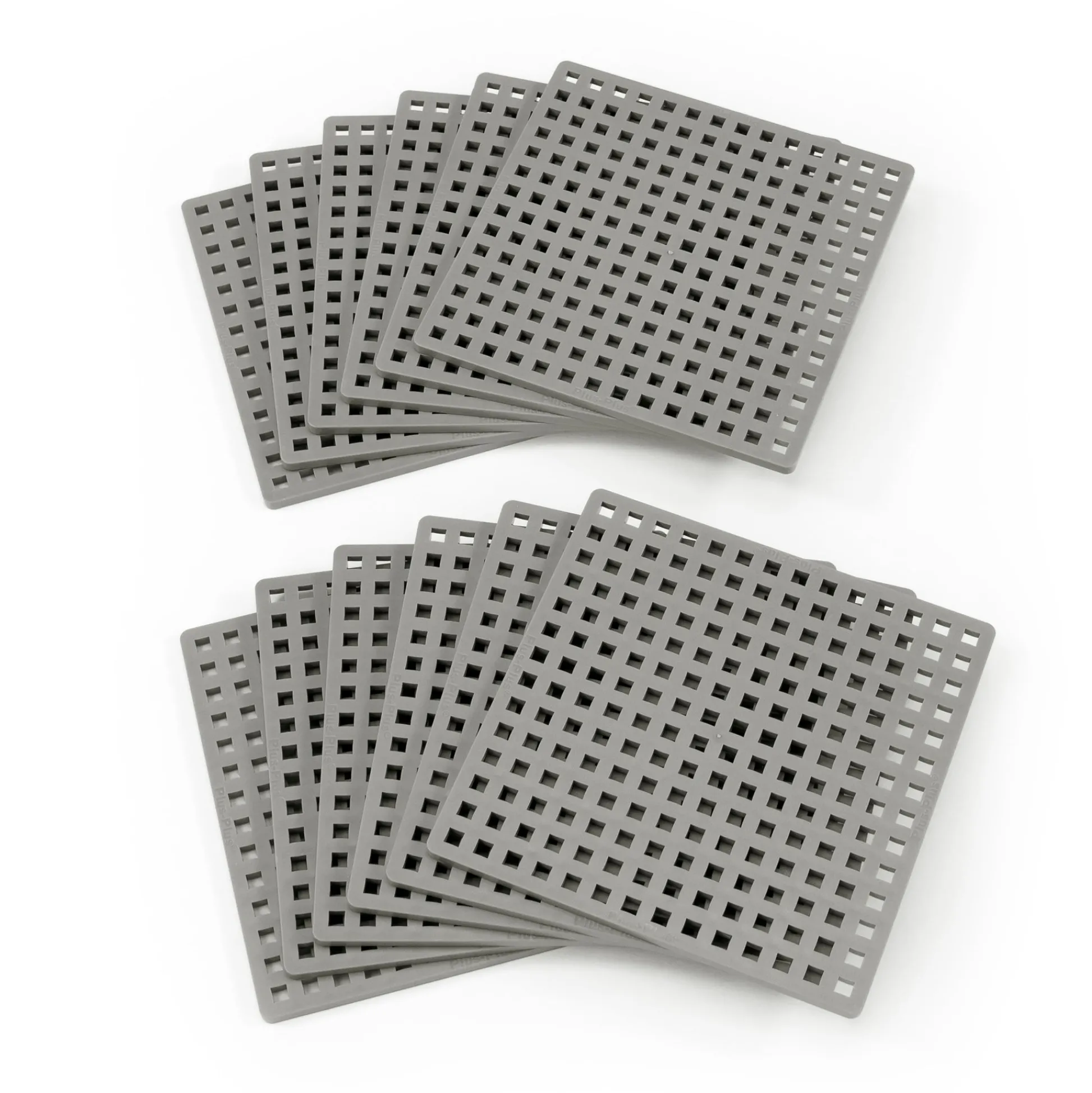 Educators Resource Plus-Plus Baseplates Classroom Pack, 12 Gray Building Platforms* Tables, Storage & Accessories