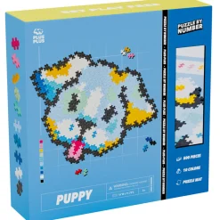 Flat River Group Plus-Plus Puzzle by Number Puppy - 500 Piece Construction Set for Kids Ages 5+* Puzzles