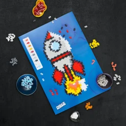 Flat River Group Plus-Plus Puzzle by Number Rocket - 500 Piece Creative Set for Kids Ages 5+* Puzzles