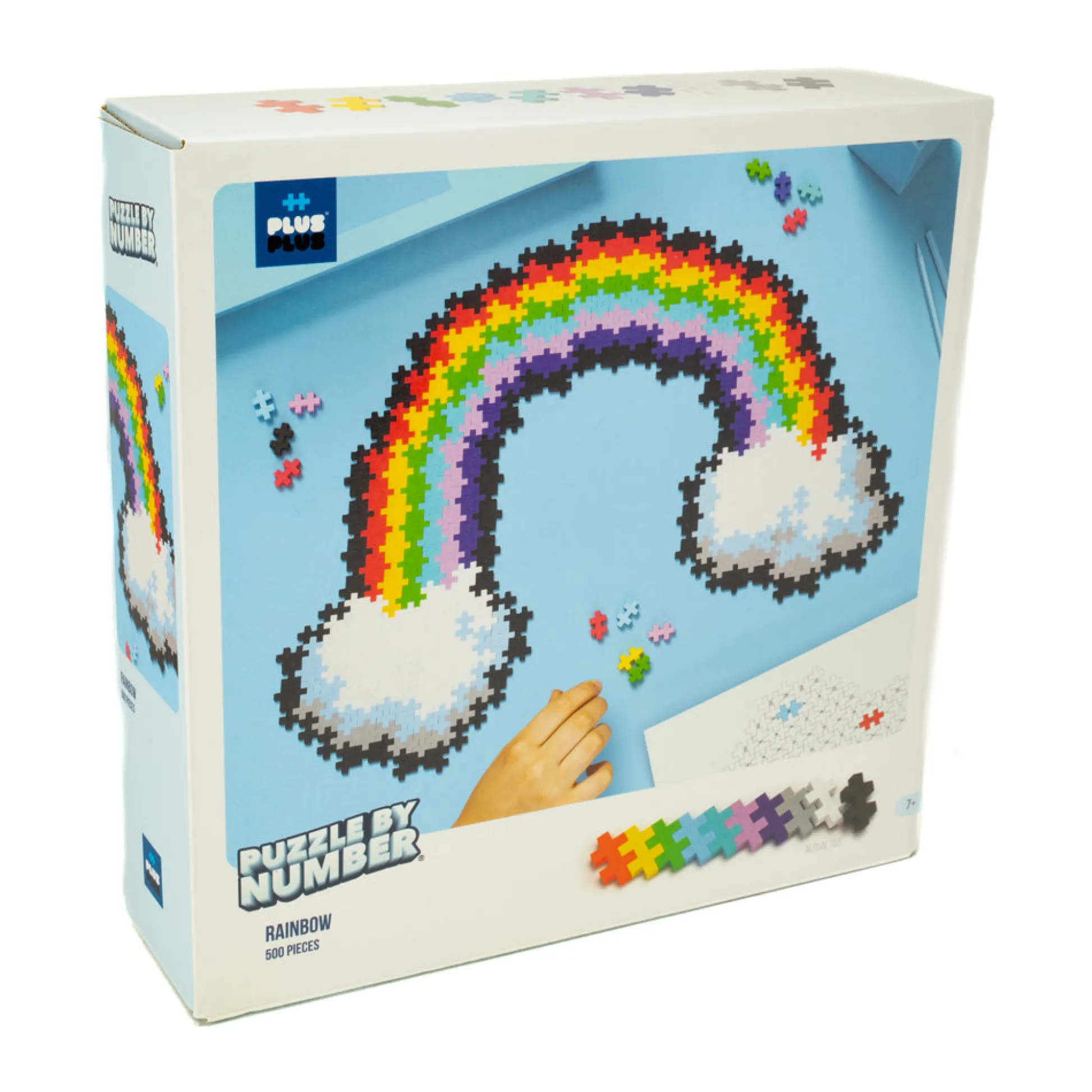 AreYouGame Plus-Plus Puzzle By Number - Rainbow Jigsaw Puzzle - 500 pc* Puzzles