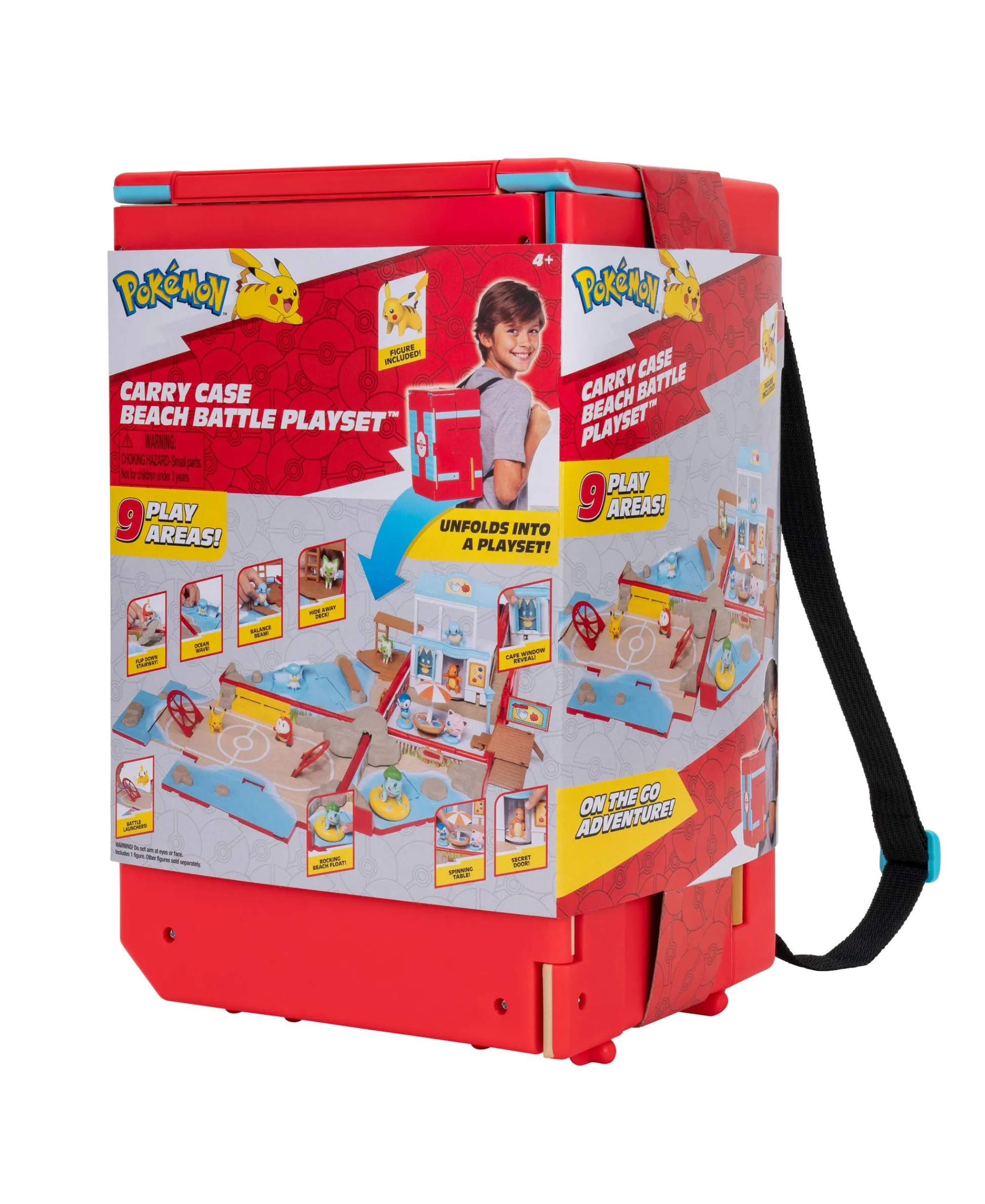 Macy's - Supplier Pokemon Carry Case Battle Beach Playset with Pikachu Figure* Pokemon