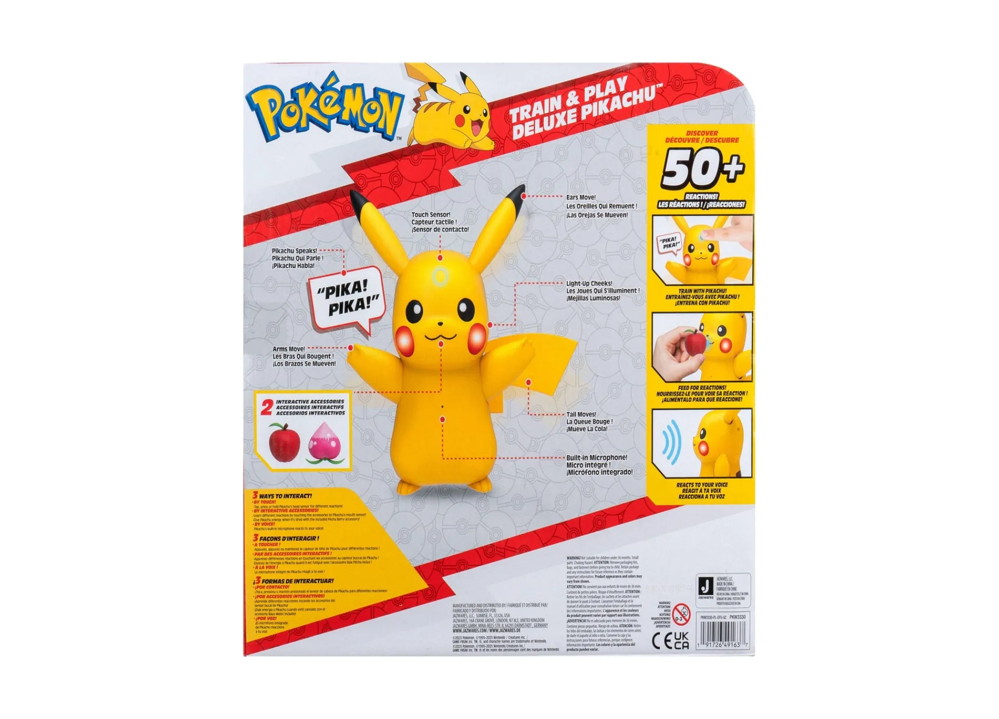 Macy's - Supplier Pokemon Pikachu Train and Play Deluxe Interactive Action Figure* Fan Vault|Pokemon