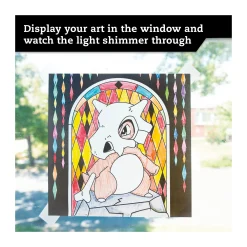 AreYouGame Pokemon Stained Glass Art Coloring Kit* Drawing, Color & Painting|Pokemon