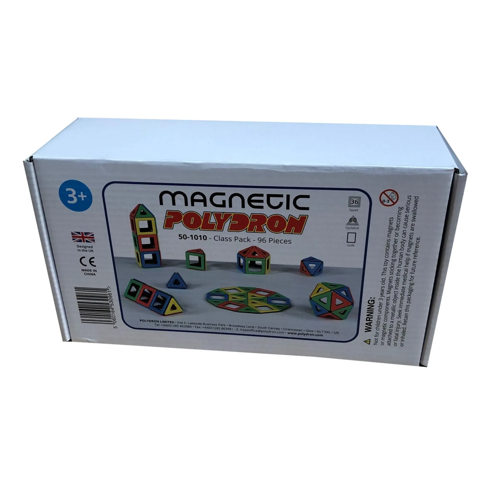 Educators Resource Polydron Magnetic Polydron Class Set, 96 Pieces - Educational Building Toy* Magnetic Tiles & Building Sets