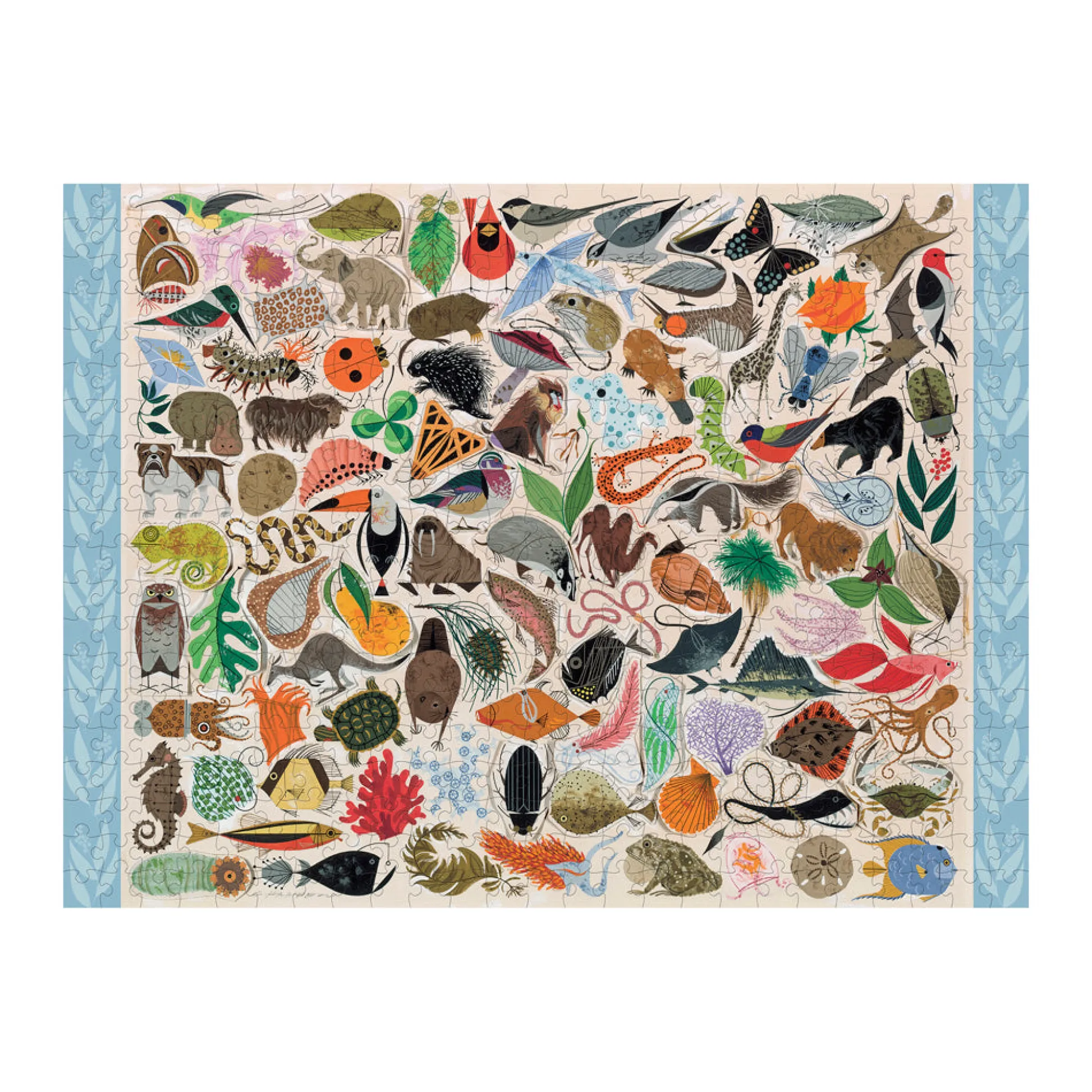 AreYouGame Pomegranate Charley Harper Tree of Life Jigsaw Puzzle - 500 pc* Puzzles