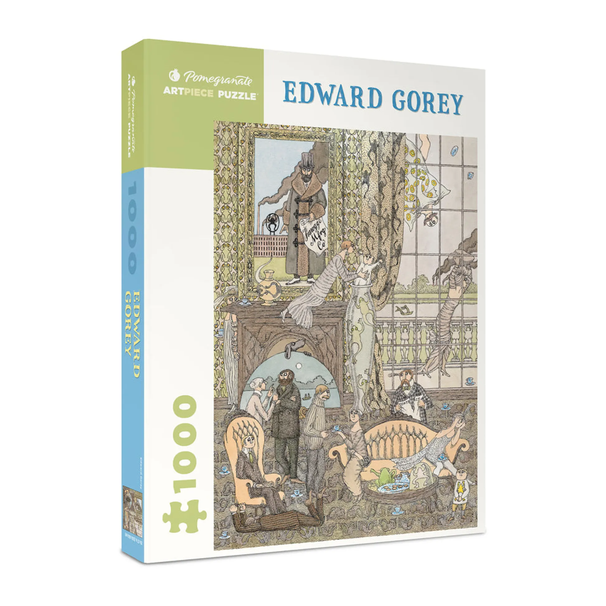 AreYouGame Pomegranate Edward Gorey Frawgge Manufacturing Co. 1000 Piece Puzzle* Puzzles