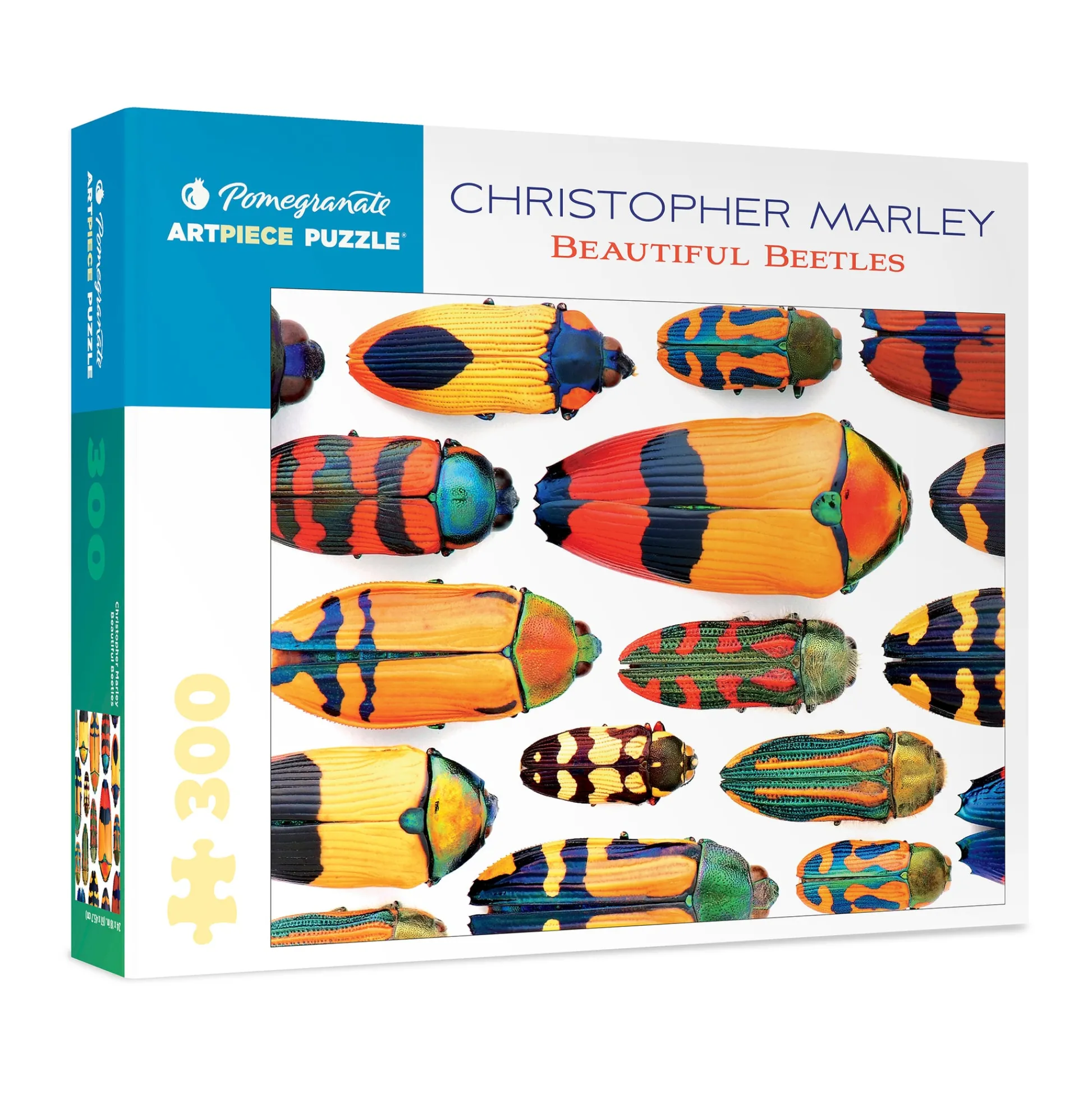 AreYouGame PomegranateKids Christopher Marley's Beautiful Beetles Puzzle - 300 pcs* Puzzles