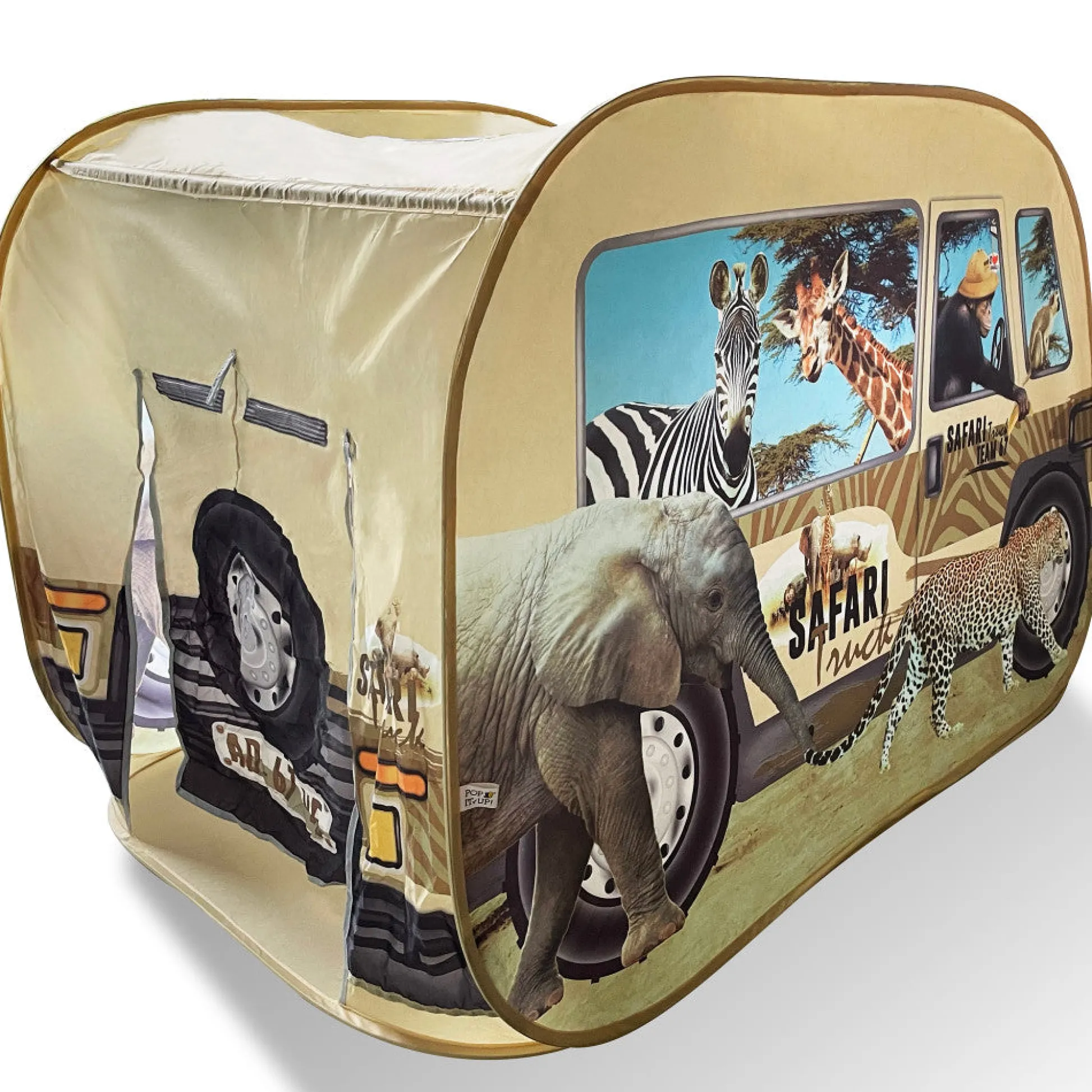 Flat River Group Pop It Up Safari Truck Tent - Wildlife Themed Playhouse* Tents, Tunnels & Playhouses|Dress Up