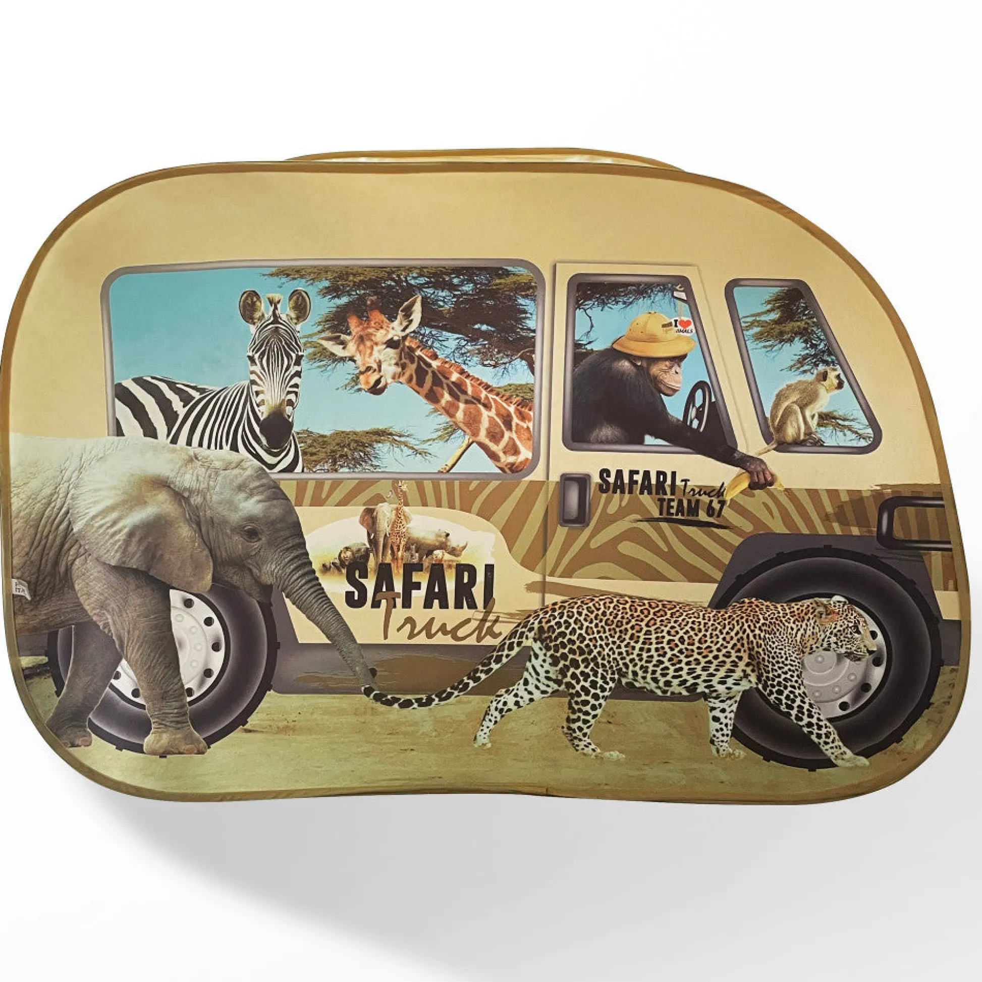 Flat River Group Pop It Up Safari Truck Tent - Wildlife Themed Playhouse* Tents, Tunnels & Playhouses|Dress Up