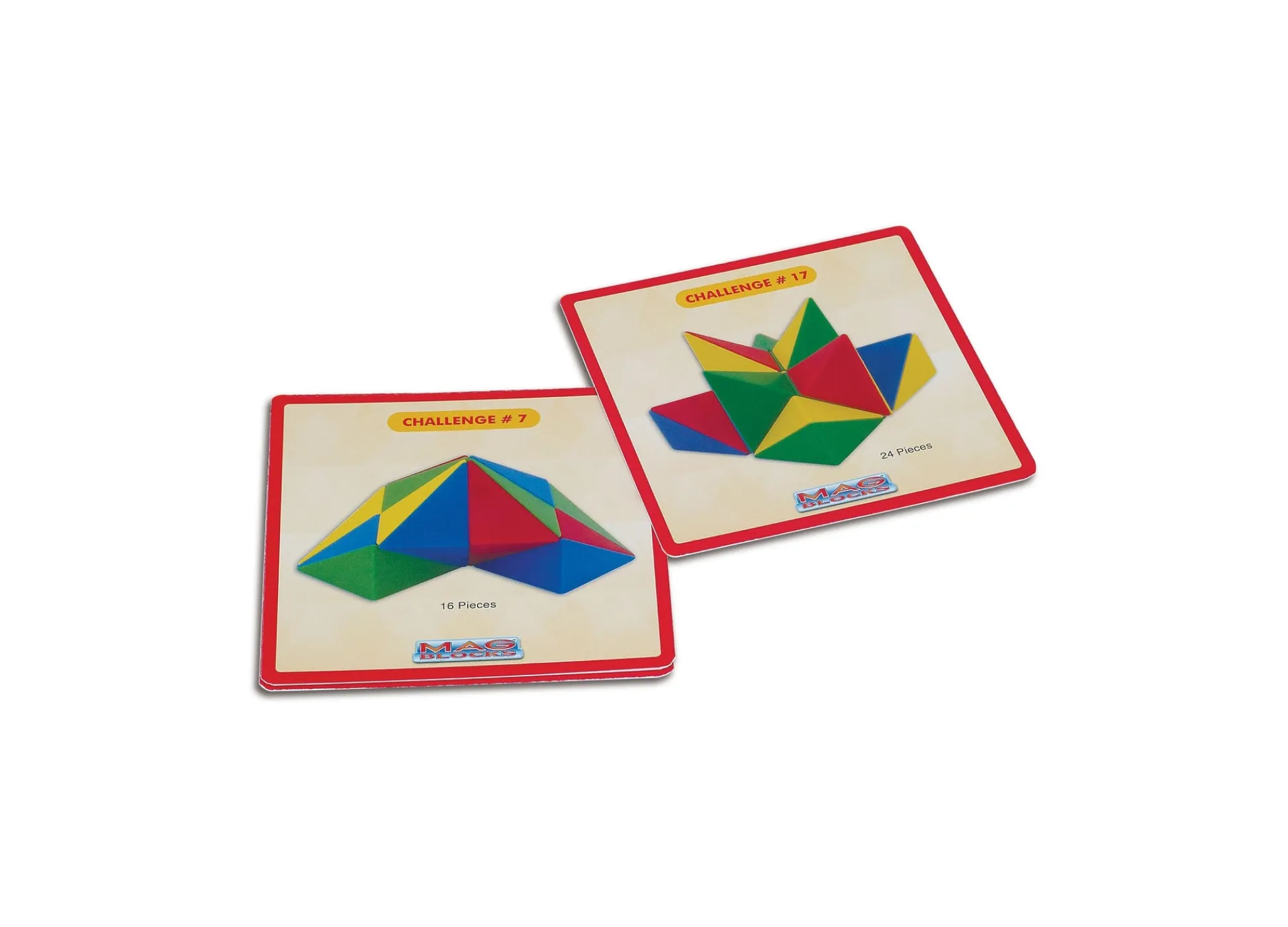 AreYouGame Popular Playthings Mag Blocks 24-Piece Magnetic Building Set* Magnetic Tiles & Building Sets