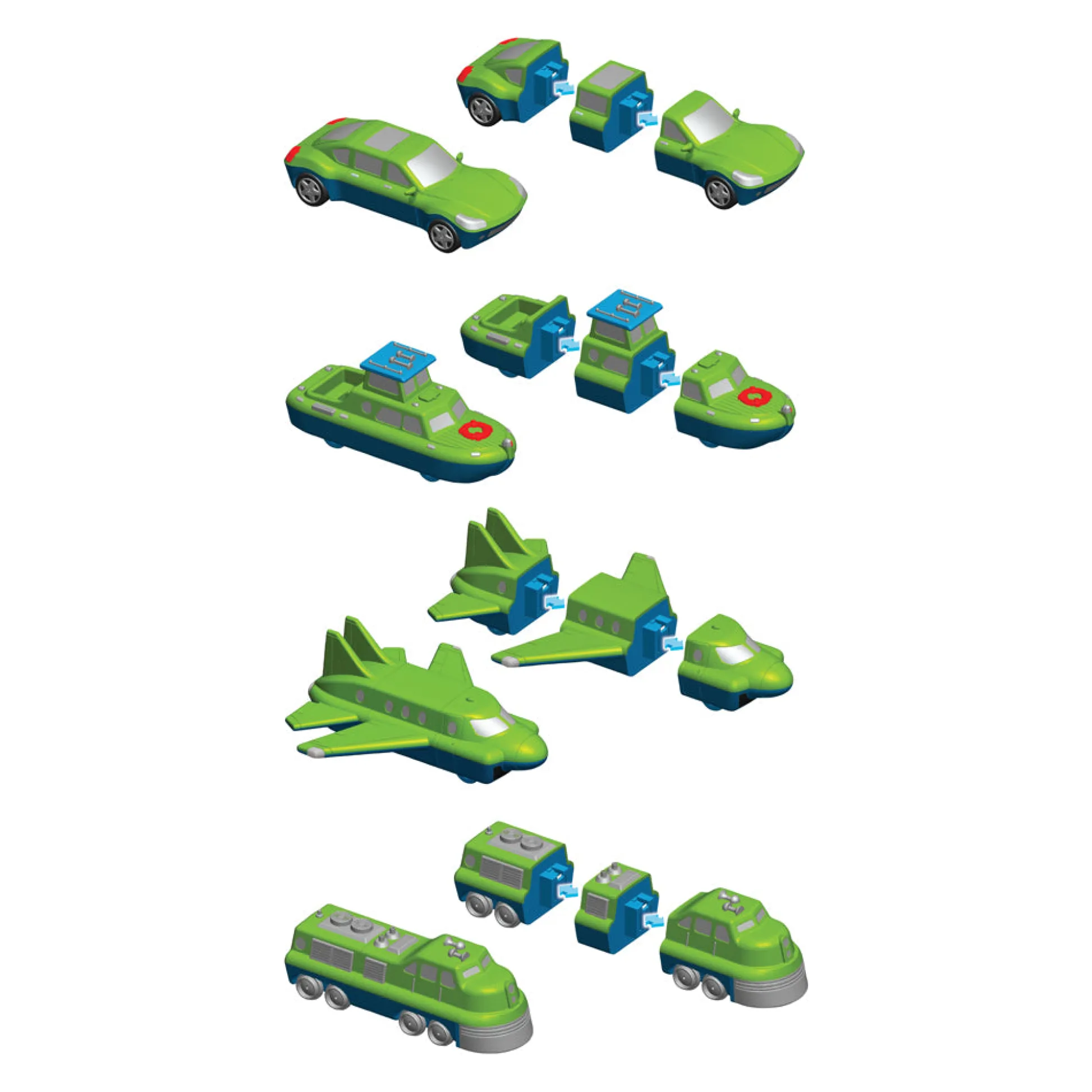 AreYouGame Popular Playthings Magnetic Mix or Match Vehicles Set #1* Magnetic Tiles & Building Sets