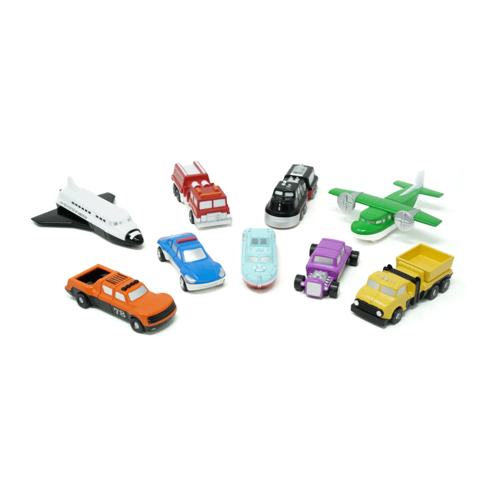 AreYouGame Popular Playthings Micro Mix or Match 9-Piece Interchangeable Vehicle Set* Preschool Education Toys & Activities|Preschool Vehicles