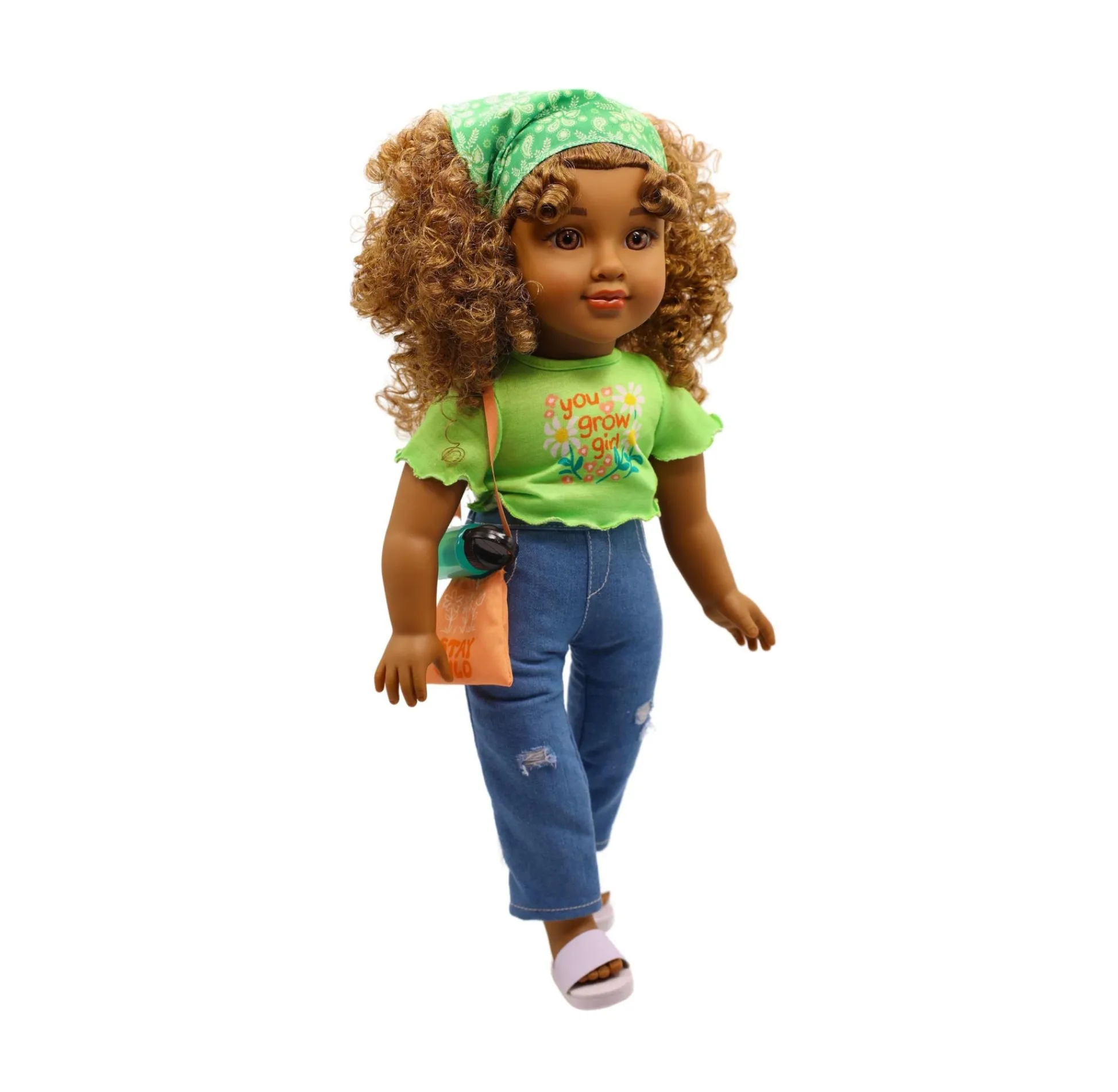 Macy's - Supplier Positively Perfect Dolls 18" Willow Doll with Brown Hair and Golden Highlights* Fashion Dolls|Stuffed Animals & Plush Toys