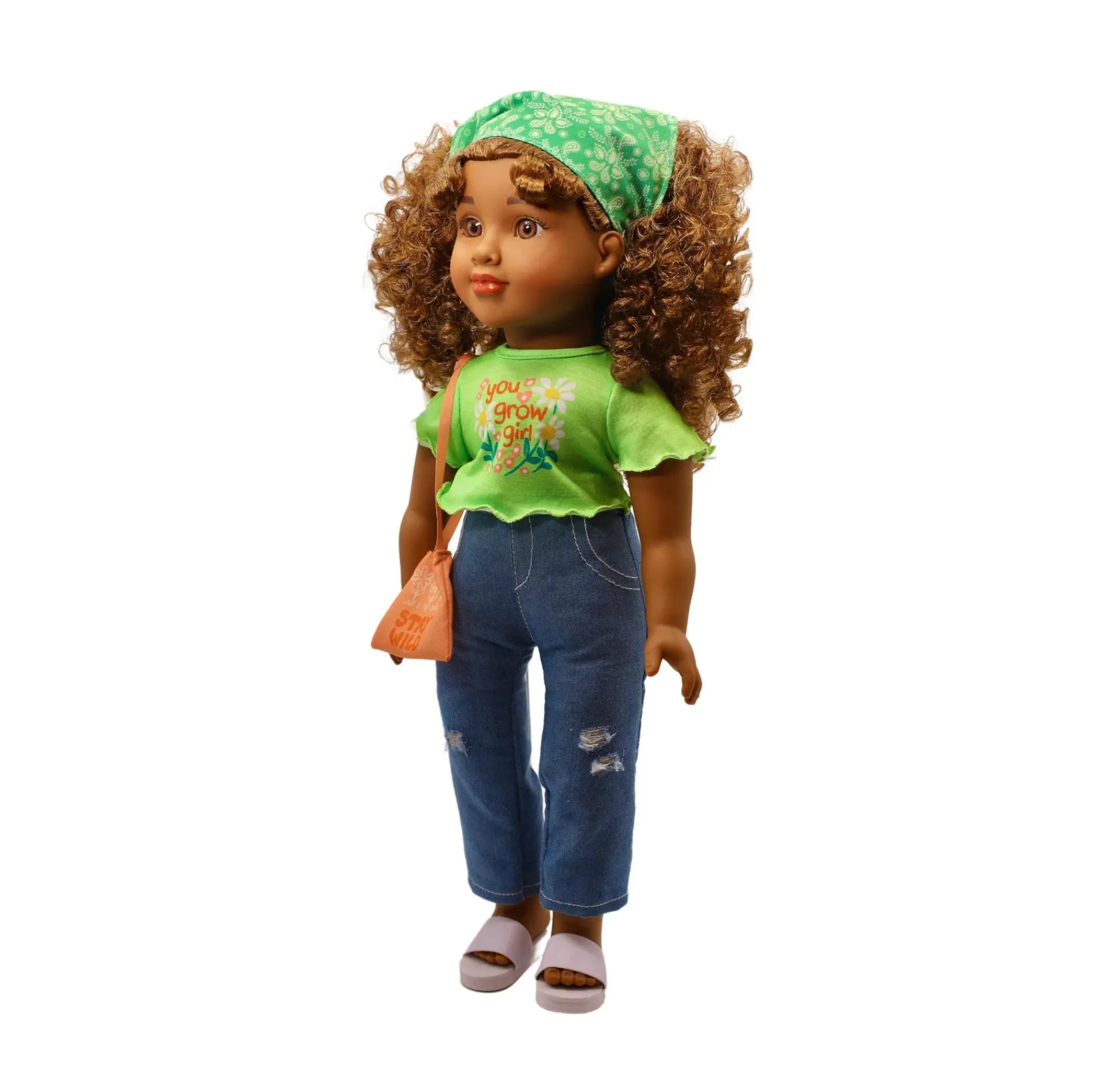 Macy's - Supplier Positively Perfect Dolls 18" Willow Doll with Brown Hair and Golden Highlights* Fashion Dolls|Stuffed Animals & Plush Toys