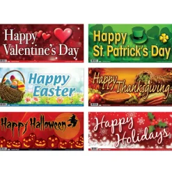 Flat River Group Poster Pals 6-Piece English Special Occasions Educational Posters Set* Reading, Writing & Speech|Social & Emotional Skills