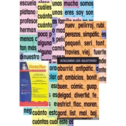 Flat River Group Poster Pals Spanish Adjective Vocabulary Teaching Set - 159 Laminated Cards with Resource Book*Kids Kids Books