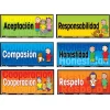 Flat River Group Poster Pals Spanish Character 6-Piece Educational Poster Set* Social & Emotional Skills