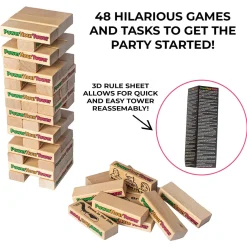 Flat River Group Power Hour Tower: Ultimate Party Game* Family & Entertainments Games|Social & Emotional Skills