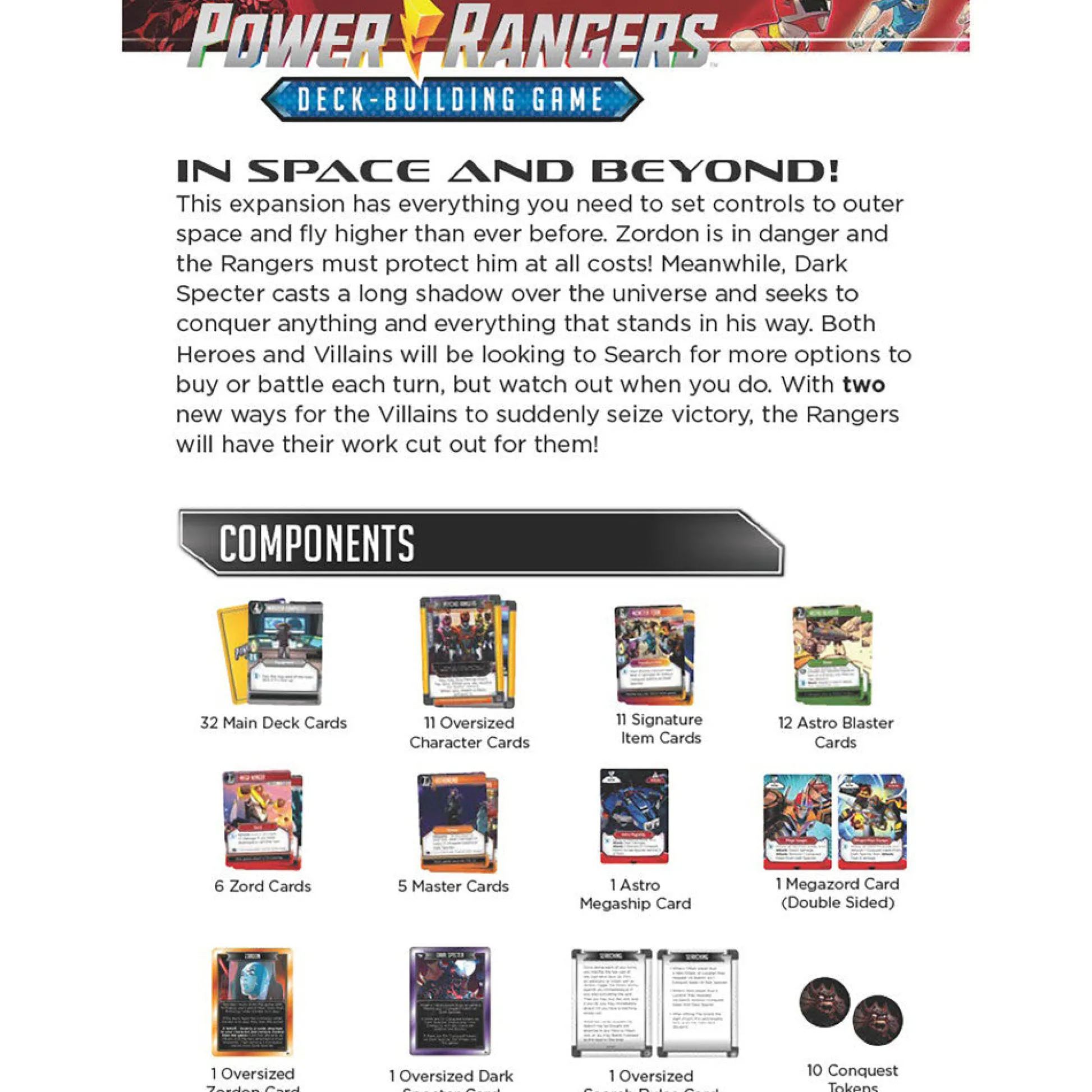 Flat River Group Power Rangers Deck-Building Game: Flying Higher Expansion Set* Card Games