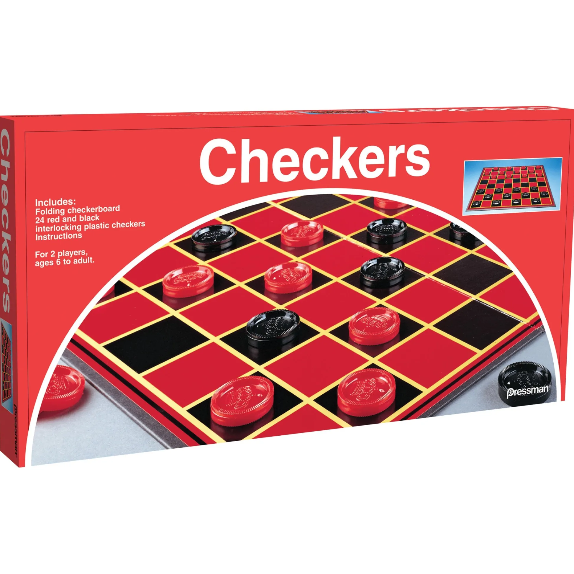 Educators Resource Pressman Classic Checkers Board Game, Family Pack of 4* Role-Playing Games|Board Games