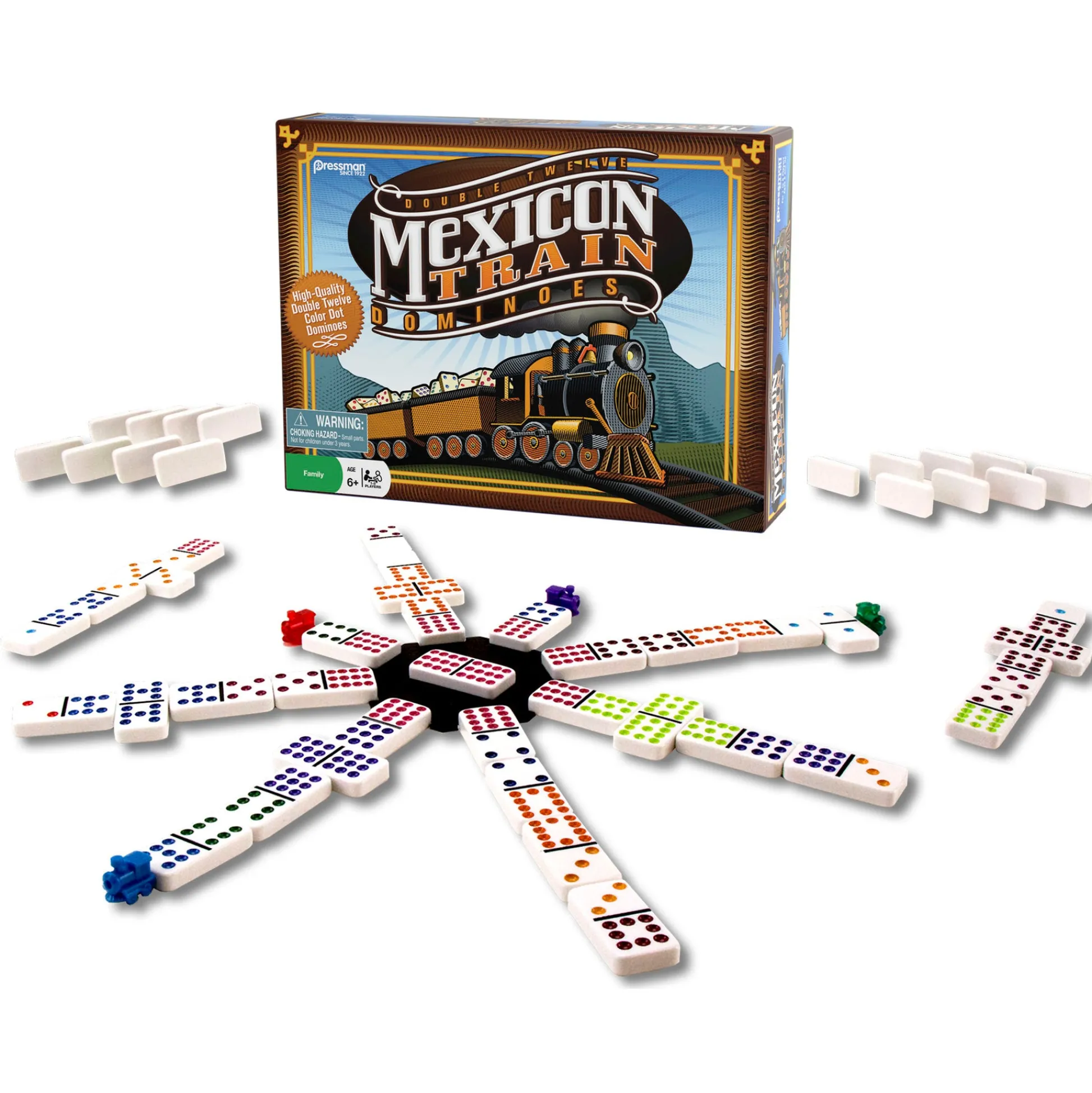 Educators Resource Pressman Mexican Train Dominoes Game Set* Dominoes & Tiles Games