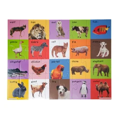 AreYouGame Priddy First 100 Animals 24 Pc Mix & Match Puzzle Tin* Puzzles