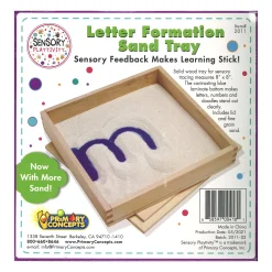 Educators Resource Primary Concepts Letter Formation Sand Tray - Educational Toy - Blue* Preschool Education Toys & Activities