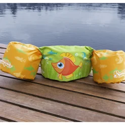 Flat River Group Puddle Jumper Deluxe Child Life Vest - Orange Fish, 33-55 lbs* Swimming Pools & Water Toys